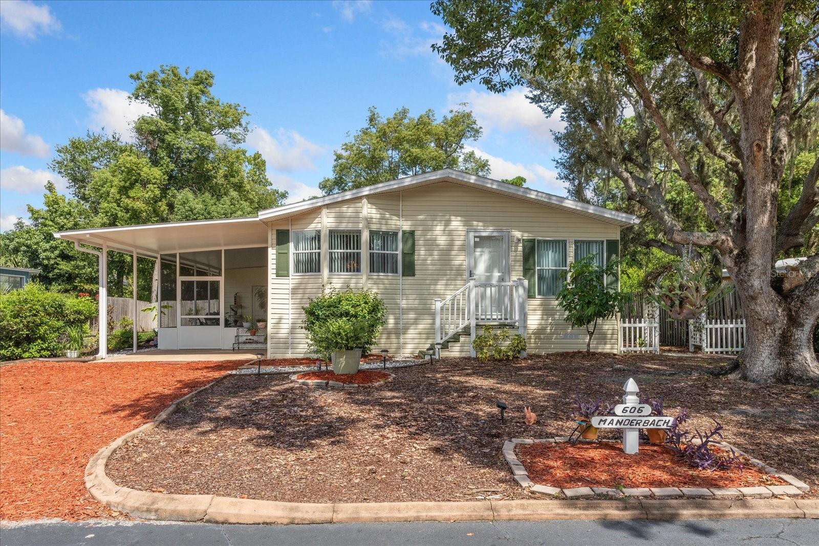 WOW >>> This Home is one of very few Newer Built Homes in this Hidden Sought After GATED Community >>> "THE FOREST" <<< Low HOA "INCLUDES" INTERNET & CABLE. This unique 55+ community is one of the few you'll find that you OWN YOUR LAND, same as homes in any subdivision. This 2001 Built Home, Roof 2019, AC 2018, comes with a comfortable floor plan, 2 Bedrooms 2 Baths, inside Laundry Room with ample storage, newer Samsung Top Load Washer/Dryer, an additional 21 ft x 13 ft Screen Room, a 10 ft x 9 ft Workshop/Storage and sits on a 5,787 SqFt Private Owned Lot to enjoy your backyard or pets. Your Primary Bedroom is 14 ft x 11.5 ft with a large 14 ft x 3 ft Closet and Bath 9 ft x 8 ft with a walk-in shower & Linen Closet. A comfortable Guest Bedroom with full bath, tub & shower. A bright spacious living/family room and dining area with easy access from your bright open kitchen with a breakfast bar, large pantry and lots of counter space. The Forest Community is Golf Cart & Pet Friendly and offers many resort style amenities, a Community Center & Club House with many activities & entertainment, 2 Pools-1 heated, jacuzzi/hot tub, sauna, tennis, pickleball, shuffleboard, separate rooms for billiards, poker, library, crafts, laundry room, Pond with Fountain and a Nature Trail for golf carts, walking, biking & pets. Most of the homes in this unique community built in 1976-1980s, 21-24 yrs older than the opportunity you have to purchase one of the few Newer Homes as this 2001 built home. Located in the Heart of Lake Mary tucked away on Lake Mary Blvd. you won't find a more perfect location within walking distance to everything, shopping, restaurants, medical/specialist and only 5 to 15 minutes to additional shopping, Town Center Mall, Walmart, Sams Club, to mention a few, medical, hospitals, entertainment, I4 & 417. Don't miss the opportunity to see this great home in The Forest Gated Community you may have never heard of or known about to enjoy your close to retirement, retired or winter/vacation home. The Forest Community celebrated their 50th Anniversary with the Lake Mary County Commissioners attending and also celebrating the “City of Lake Mary” 50th Anniversary.