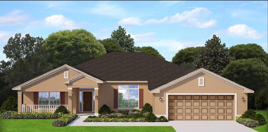 Under Construction. This gorgeous over-sized lot features one of our most popular plans - 2265, 4 bed/3 bath, split plan. There is ample space indoors and outdoors at this perfect location! If you are considering a pool, ask about a site plan to take to your pool company of choice. The 3rd bathroom is conveniently located near the lanai/back door and would make a perfect pool bathroom for guests. The backyard has endless possibilities!