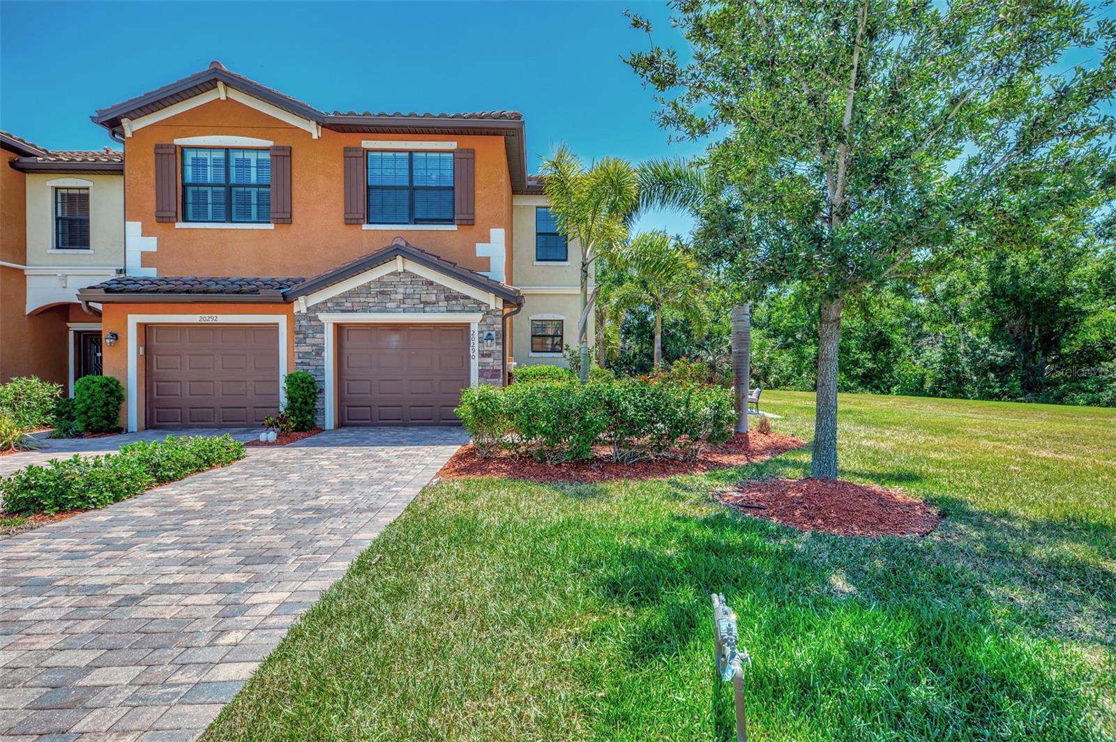 Enjoy Florida living at its finest in the beautiful community of Gran Paradiso! Enjoy this spacious End-Unit Townhome with 5-Star Community Amenities. Welcome to Gran Paradiso, a Tuscan-inspired, gated community in the heart of Wellen Park’s West Villages District — one of the fastest-growing communities on Florida’s Gulf Coast! This beautifully maintained end-unit townhome offers extra privacy, more natural light, and room to spread out. It’s the perfect place to call home whether you're a full time resident or looking for a seasonal retreat. This home is just minutes from local schools, parks, playgrounds, and the CoolToday Park stadium, home of the Atlanta Braves Spring Training. You'll also love the proximity to three beautiful beaches, historic Downtown Venice, and the all-new Wellen Park Town Center, featuring local restaurants, shopping, splash areas, walking trails, and fun events year-round. With a private side entry, inside you’ll find 3 spacious bedrooms, 2.5 bathrooms, and an attached 1-car garage with a private driveway. The welcoming foyer opens to a light-filled living area with porcelain tile floors, high ceilings and elegant crown molding. A large under-stair closet and entryway storage make staying organized easy. The kitchen is perfect for both entertaining and everyday living. It features granite countertops, upgraded stainless steel appliances, an oversized walk-in pantry, and a breakfast bar for casual meals or after-school snacks. Just off the kitchen is a separate breakfast nook — ideal for morning coffee, home cooked meals, or a spot for homework while cooking dinner. Step outside to the extended screened lanai, where you can enjoy the cool afternoon shade. It’s a perfect spot for relaxing with a book, grilling, or enjoying time with family and friends. There’s also a private storage closet on the lanai for beach gear, toys, or bikes. Upstairs, the primary suite is a peaceful retreat, and a bonus bump-out nook works perfect for a home office, reading area, or nursery. The en suite bath includes dual sinks, a walk-in shower, and two large walk-in closets. The two additional bedrooms are generously sized and share a full bathroom with an oversized vanity and a linen closet. The second-floor laundry room is conveniently located near all the bedrooms, along with an extra hallway storage closet. Best of all, this home is NOT in a flood zone, so no flood insurance is required! Living in Gran Paradiso means having access to resort-style amenities that everyone can enjoy, being close to local schools, popular shopping, and tons of excellent restaurants. The HOA covers landscaping, basic cable, and high-speed internet, making life even more convenient. Whether you're looking for a full-time home, or a seasonal retreat, Gran Paradiso checks all the boxes. Start living your Florida dream today — schedule your private showing and come see what life in Gran Paradiso is all about!