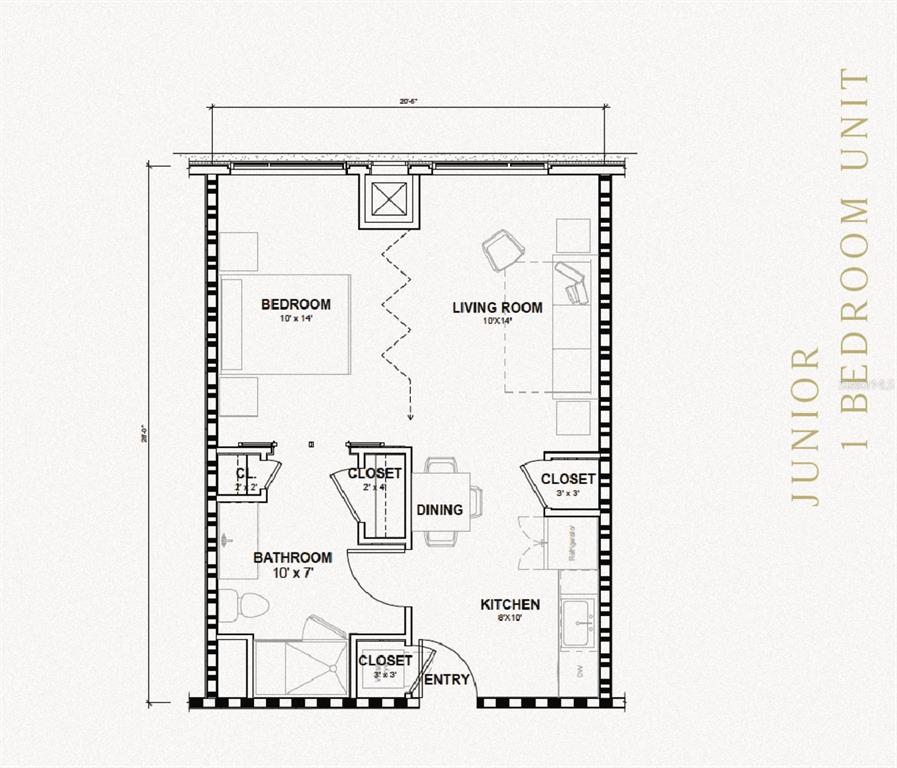 Pre-Construction. To be built. Welcome to The Flats, a new way to experience Orlando! This jr. 1 bedroom condo/hotel unit comes fully furnished with a kitchen and has a maximum occupancy of 4 with no minimum lease period. Enjoy a relaxing day by the pool or reduce stress in the wellness-spa. Experience exhilarating workouts in the fitness center or dine at the exquisite restaurant. After visiting a theme park, using the complimentary transportation, leave feeling relaxed, rejuvenated, and wanting to plan your next stay. Guests indulge in showers diffused with Vitamin C, calming aromas, luxury sheets, and keyless entry. There's something for everyone, make a smart investment now! The unit can be managed by the owner or by the property management company. 3D tour in link