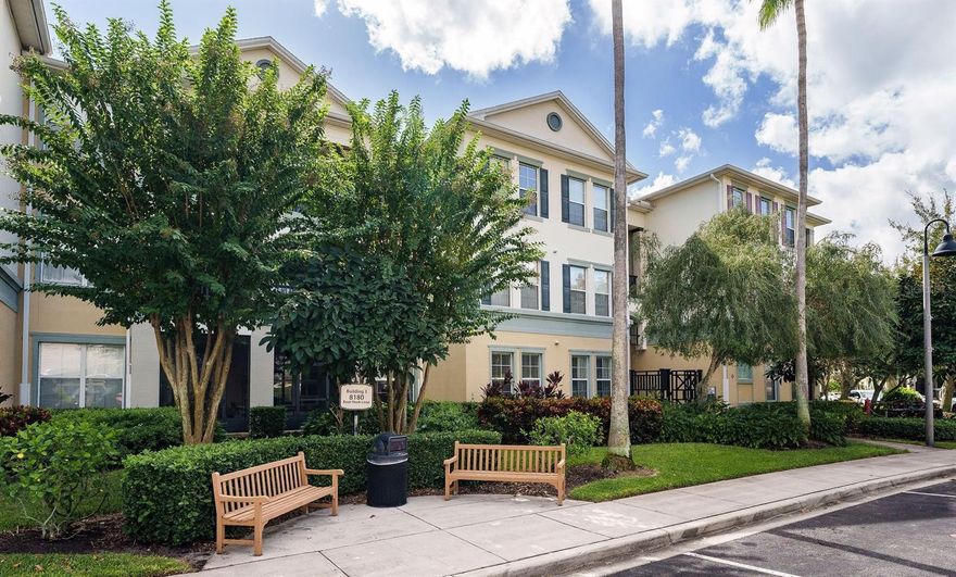 Resort style living year-round in this lovely first-floor 3 bed, 2 bath condo in Lakeside at Lakes of Windermere. Luxury features are the hallmark of this community and this particular abode featuring NEW stunning primary bath remodel (2025) with rare walk-in subway tiled shower, NEW double-sink quartz topped vanity, and backlit fog-free mirror. Stepping into the foyer, enjoy open concept living at its best - offering a split bedroom layout, gleaming wood flooring, crown molding, charming dining room, and spacious living room with glass sliders to the screened porch. The big kitchen will delight your home chef with stainless steel appliances, solid wood cabinets, Silestone countertops, breakfast bar, and HUGE custom pantry big enough for your Costco runs. With room for your king-size bed, the primary suite, along with the NEW luxury bathroom, offers a walk-in closet with custom cabinetry, drawers, and space for all your shoes. Two good sized bedrooms share the updated full hall bathroom just off the kitchen and interior laundry closet (washer/dryer stay too). Monthly HOA fee includes daily valet trash service, water/sewer, and maintaining the building exterior and lovely landscaping. Parking is a breeze with 1 reserved, assigned spot (#55), and 1 open parking spot. Steps from your front door is the state-of-the-art fitness center, located in the clubhouse with on-site management, resort-style pool, and BBQ area with sand volleyball and tennis courts. Stroll the community walking paths around the tranquil pond with mature trees and beautifully maintained elegant landscaping. Zoned for top-rated schools and surrounded by million-dollar neighborhoods, Lakes of Windermere is near it all. Lakeside Village is just across the street and includes Publix, Starbucks, and plenty of restaurants and shopping; plus, you’re only 5 minutes away from Disney and quick access to highways 429, I-4, the Orlando International Airport, and ALL the major Orlando destinations and attractions.