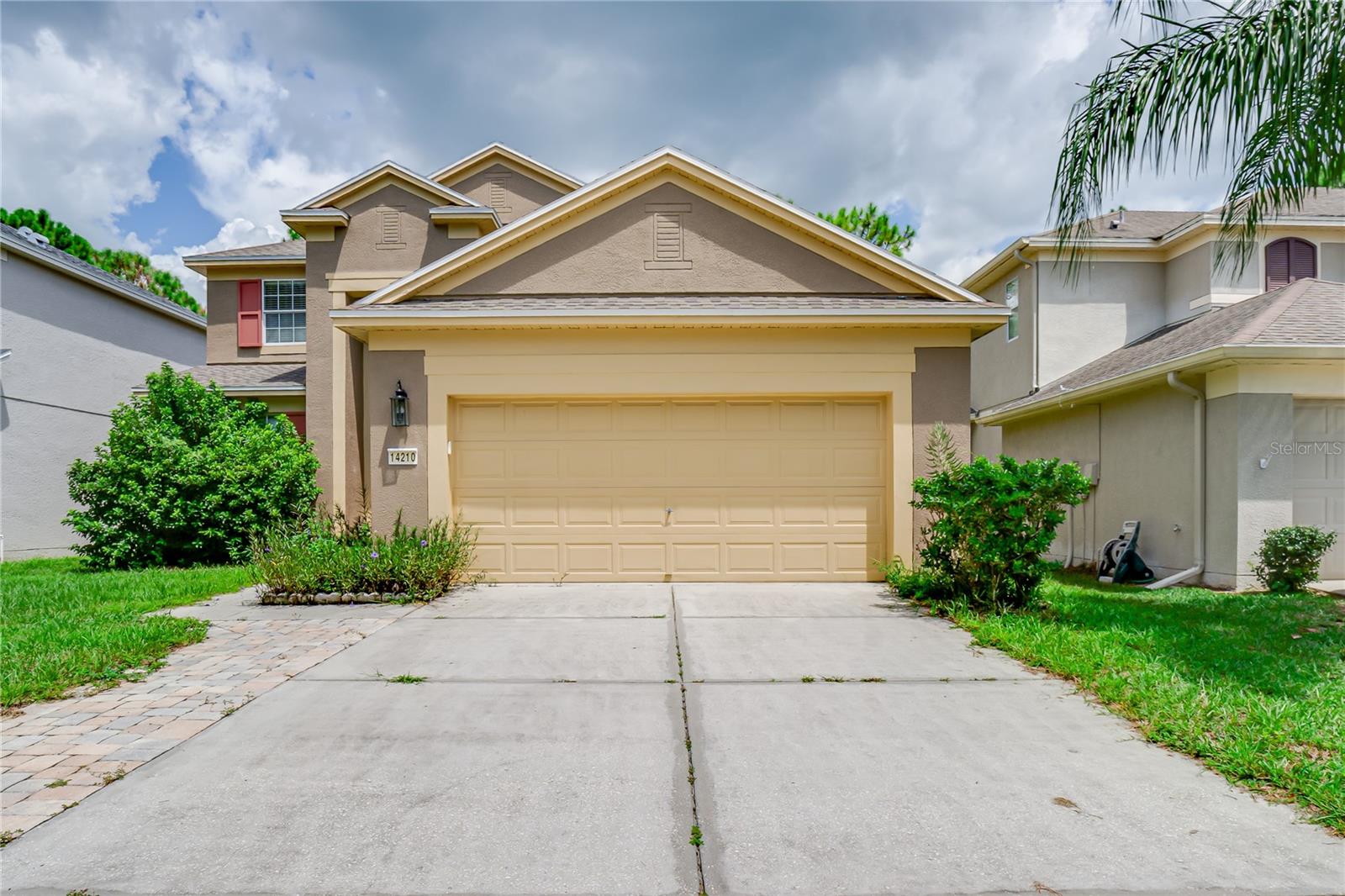 Short Sale. WELCOME TO this 4 bedroom, 2.5 bath home in the HIGHLY DESIREABLE TRILLUM COMMUNITY. As you enter you will immediately notice the OPEN FLOOR PLAN + HIGH CEILINGS with 2 sets of SLIDING GLASS DOORS that allows plenty of natural light, which leads out to the OVERSIZED BACK LANAI and a fully fenced backyard for kids and pets to play...imagine all the barbeques and fun! The kitchen IS OPEN CONCEPT, which is great for entertaining, features WOOD CABINETS, GRANITE COUNTERS + STAINLESS STEEL APPLIANCES. MASTER BEDROOM is located on the 1st floor with OVERSIZED MASTER BATH, HIS AND HER SINKS, X LARGE SHOWER + GARDEN TUB. HALF BATH is located on the first level for convenience. 3 GENEROUS SIZED BEDROOM UPSTAIRS with BONUS LOFT which could be used for an office or extra space for the kids. NEWER ROOF AND AC. NO FLOOD ZONE, NO CDD, with very LOW HOA FEES. The Trillium community offers a PARK + RESORT STYLE COMMUNITY POOL. This great location is less than a mile from the Suncoast/Veterans Expressway close to GREAT RESTAURANTS + SHOPPING .