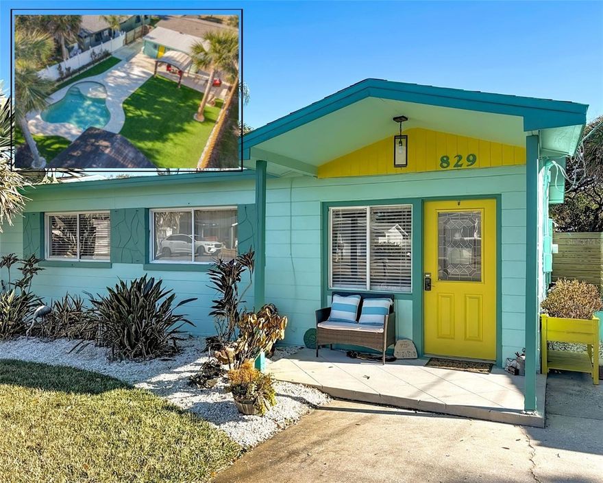 Beachside living with a pool and private backyard oasis just steps from the sand! Located directly across from the handicapped beach access on beachside NSB, this 3-bedroom, 2-bath home features a secure, fully fenced backyard with low-maintenance turf, pool, outdoor shower, and expansive lounge space—ideal for relaxed beachside living and effortless outdoor enjoyment.
Inside, enjoy an updated kitchen and baths with granite countertops, spacious bedrooms, indoor laundry, and a versatile rear bedroom ideal as a primary suite or additional living space with peaceful backyard views.
A charming, well-built shed with electric and custom workbenches adds extra functionality for storage, hobbies, or a creative workspace.
Additional highlights include a 3-year-old roof, A/C, and pool equipment, plus one-month rental eligibility, offering flexibility in one of New Smyrna Beach’s most desirable beachside locations.
Come experience the good life in this charming beach and surf town, where the ocean, community, and laid-back coastal lifestyle are right outside your door.