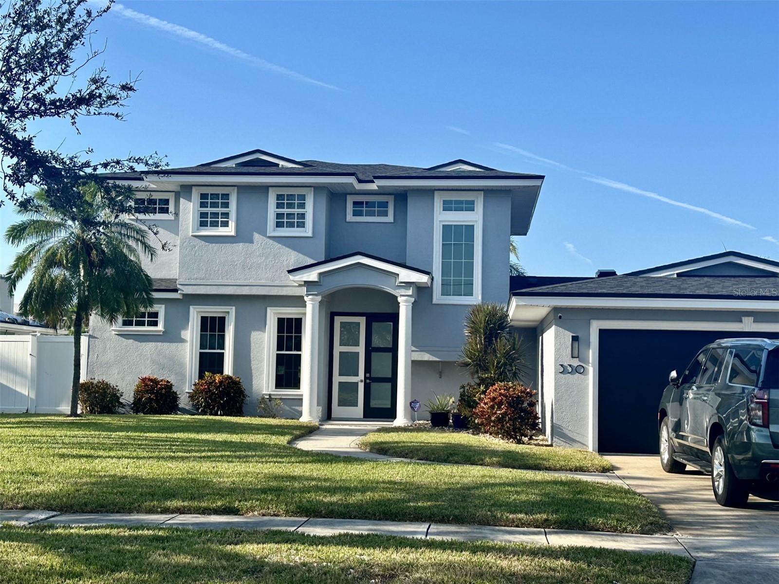 Beautiful 4550 square foot Home with OPEN WATER VIEWS! DOCK - Great Pool and spa area. The Primary Suite is on the 1st Floor and 3 bed adn 2 baths on the 2nd floor, with a Balcony with Awesome views, SOLD "AS IS" Prime Island Estates