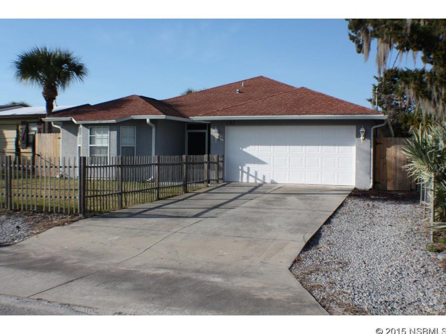 Fantastic well appointed home on navigable canal leading to the intercostal waterway. Boat from your backdoor to the best fishing in Volusia county, to the beach or just a cruise on the Indian River. Concrete block home with lots of upgrades. Newer home in fantastic condition. Attractive kitchen with bar and stainless appliances. Lot's of tile and vaulted ceilings. Three nice sized bedrooms plus an office/den. Full length seawall in good condition equipped with dock, boat lift davit, a large water side storage room for your boat and fishing gear. There's also a deck over looking the water. Just a short drive to beaches, shopping or interstate. ;Water: City