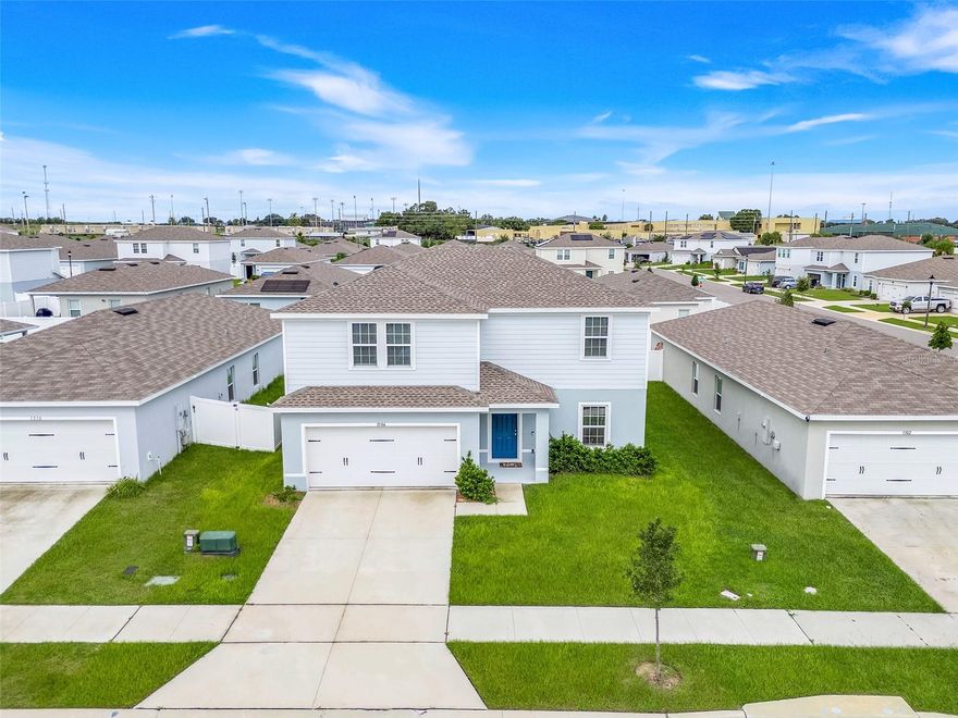 Welcome to Gracelyn Grove – where charm meets convenience! This community is perfectly located in historic Haines City, FL, just off US-27 and minutes from I-4. Enjoy being only five minutes from Lake Eva Park, offering a splash pad, fishing pond, miles of walking trails, and activities for the whole family. You’ll also have Florida’s top attractions close by, including Bok Tower Gardens and Legoland, with endless shopping and dining at Posner Park just 20 minutes away. This brand-new 4 bedroom, 2.5 bath two-story home is designed with today’s lifestyle in mind. The open-concept layout features a spacious kitchen/dining combo with breakfast bar and walk-in pantry, flowing seamlessly into a large Great Room perfect for entertaining. A welcoming flex room off the entry provides extra versatility, along with a convenient powder room for guests. Upstairs, the owner’s suite offers a private retreat with a generous walk-in closet and luxurious dual-sink bath. Three additional bedrooms, a spacious loft, and an upstairs laundry room add comfort and convenience for the whole family.