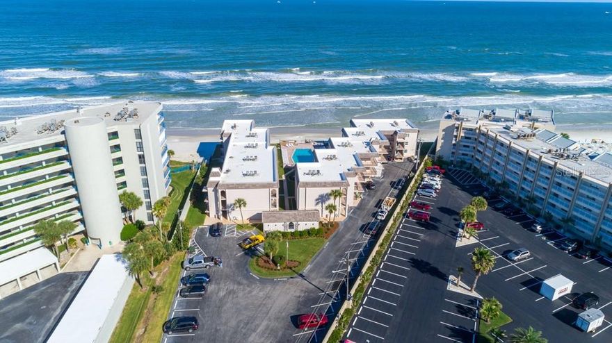 Renovated oceanview condo on car-free beach. Top floor location.   Tiled throughout.  Granite & stainless open kitchen with breakfast bar.  Fully furnished & equipped & ready to enjoy.  Large bedrooms.  Unique location offers great oceanviews from kitchen & guest bedroom, too.   South facing balcony overlooks lovely courtyard & ocean.  In unit washer/dryer.  This is a small, nicely maintained, quiet, 33-unit complex with only 3 stories.  Must see! Additional semi-annual $800 payment to Shore Villas Association. ;LocationDescription: Condo ;Water: City