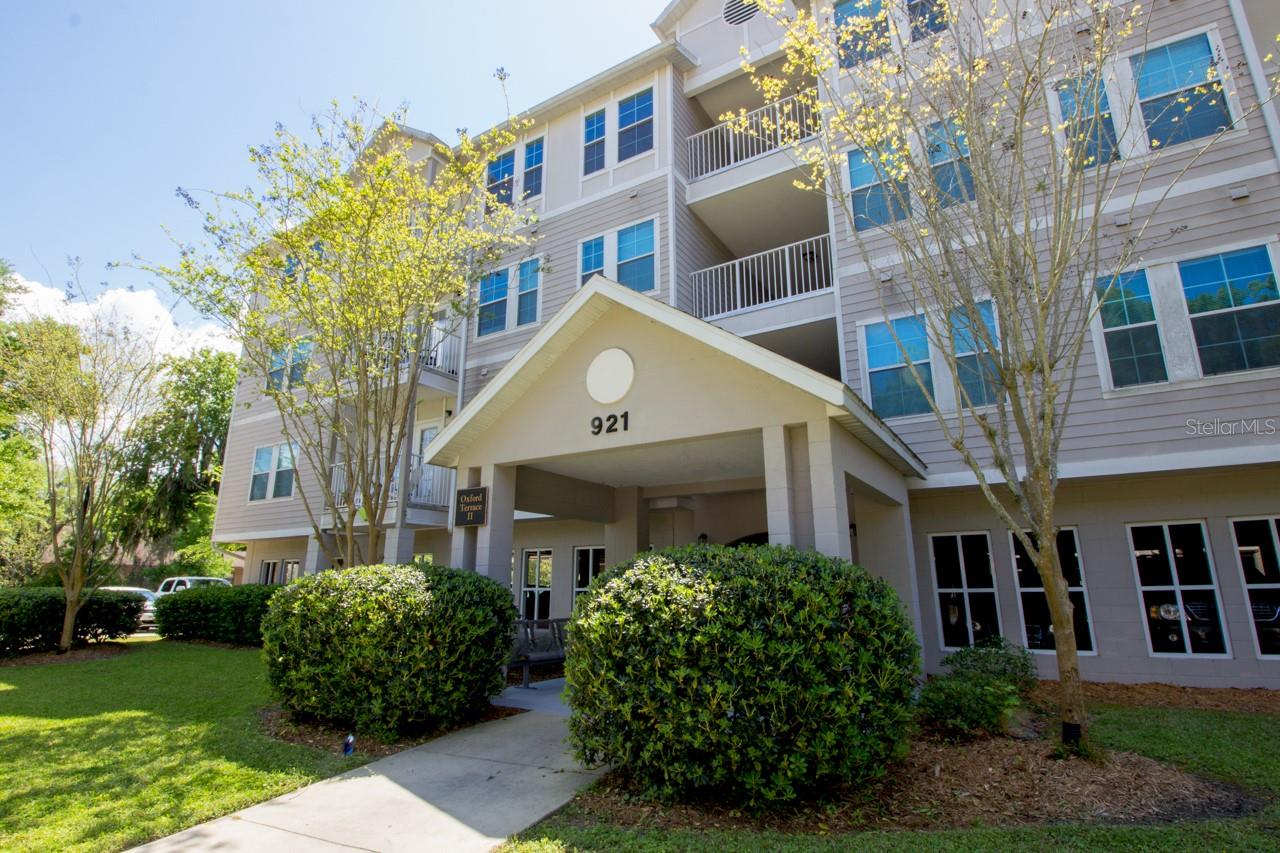 Luxury 4bed/4bath condo just 3 blocks to UF and 1 block to Sorority Row! Very nicely upgraded END-UNIT condo with newer wood look tile in all common areas. Spacious & bright condo featuring an open living/dining and kitchen area with a covered patio off of the French doors in the living room, 4 large private rooms each with their own bathroom, indoor washer/dryer closet & energy efficient double-paned windows. The common area furniture AND bedroom furniture will also convey with the sale. Great for parents or students or investors! 2 assigned parking spaces included with the sale. Association dues include cable & internet. Fully rented through July 31, 2026.