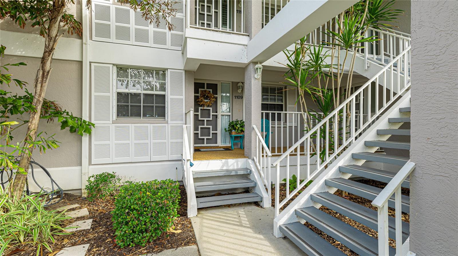 Waterfront living at its best! Turnkey move in ready 2 bedroom 2 bath condo with stunning views overlooking the canal. Bright & cheery, with lots of natural sunlight & open & inviting concept. The kitchen is cute & clean with a dinette area, convenient laundry closet with stackable washer & dryer, granite countertops, newer appliances and breakfast bar that opens to the dining & living room. Appointed with a detached one car garage & storage closet, it is only couple of footsteps away from your parking space. Primary bedroom has a separate sliding patio door out to the lanai, two spacious closets, walk in shower & plenty of storage. Split bedroom design offers privacy & convenience with the 2nd bedroom at the front of the condo by the kitchen next to the full bath with tub, shower & linen closet. Enjoy peace of mind with a gated entrance & 24 hr security. Only a short ride to the beautiful sugar sand beaches of Anna Maria Island, close to dining, shopping, medical & less than an hour to three major airports: Tampa International, Clearwater/St Pete & Sarasota/Bradenton.
