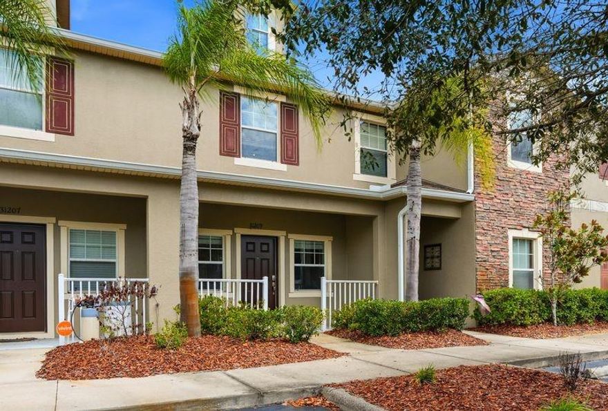 A Serene Retreat in Meadow Pointe Discover this charming 2-bedroom, 2.5-bathroom townhome nestled in the gated Claridge Place community within the sought-after Meadow Pointe neighborhood of Wesley Chapel. Built in 2014, this 1,183 sq. ft. residence offers a harmonious blend of comfort functionality. The main floor features a spacious living and dining area, complemented by a thoughtfully designed kitchen with granite countertops and stainless appliances that opens to a screened lanai perfect for relaxing.. Upstairs, two
generously sized bedrooms each boast en-suite bathrooms with tub/shower combinations, providing privacy and convenience. Ample closet space and a split-bedroom layout ensure comfort for all residents. Access to Meadow Pointe’s array of amenities, including pools, fitness centers, and playgrounds. Situated close to top-rated schools like Double Branch Elementary, Dr. John Long Middle, and Wiregrass Ranch High, as well as shopping and dining options, this townhome offers both convenience and a peaceful lifestyle. A/C Jan 2025 Water Heater 2024 Roof 2023