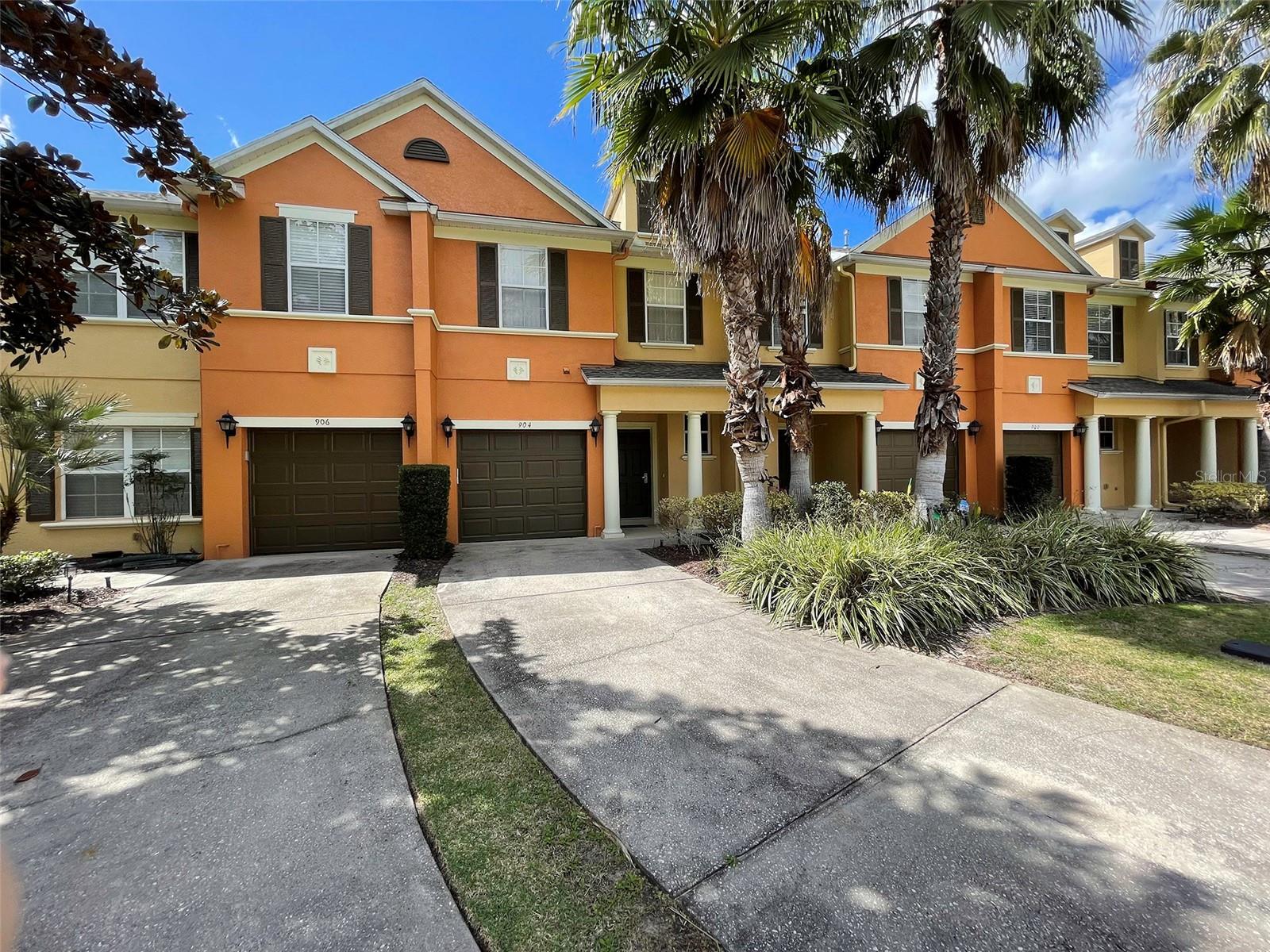 Resort style living in Reunion. 3/2 townhouse in upscale gated community. Easy access to I-4, attached single car garage, large master suite with bath and walk-out to balcony, second floor laundry, covered rear patio backing onto golf course. Community pool and hot tub. Basic cable and internet included. EXTENDED DRIVEWAY
