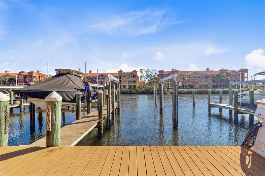 Secure your vessel in this premium boat slip located in beautiful Clearwater, FL. Equipped with a 20,000 lb boat lift, this slip offers easy access to open waters, making it perfect for boating enthusiasts. Don’t miss this opportunity to elevate your boating lifestyle!  Dock can only be purchased by an owner at the Grand Bellagio.