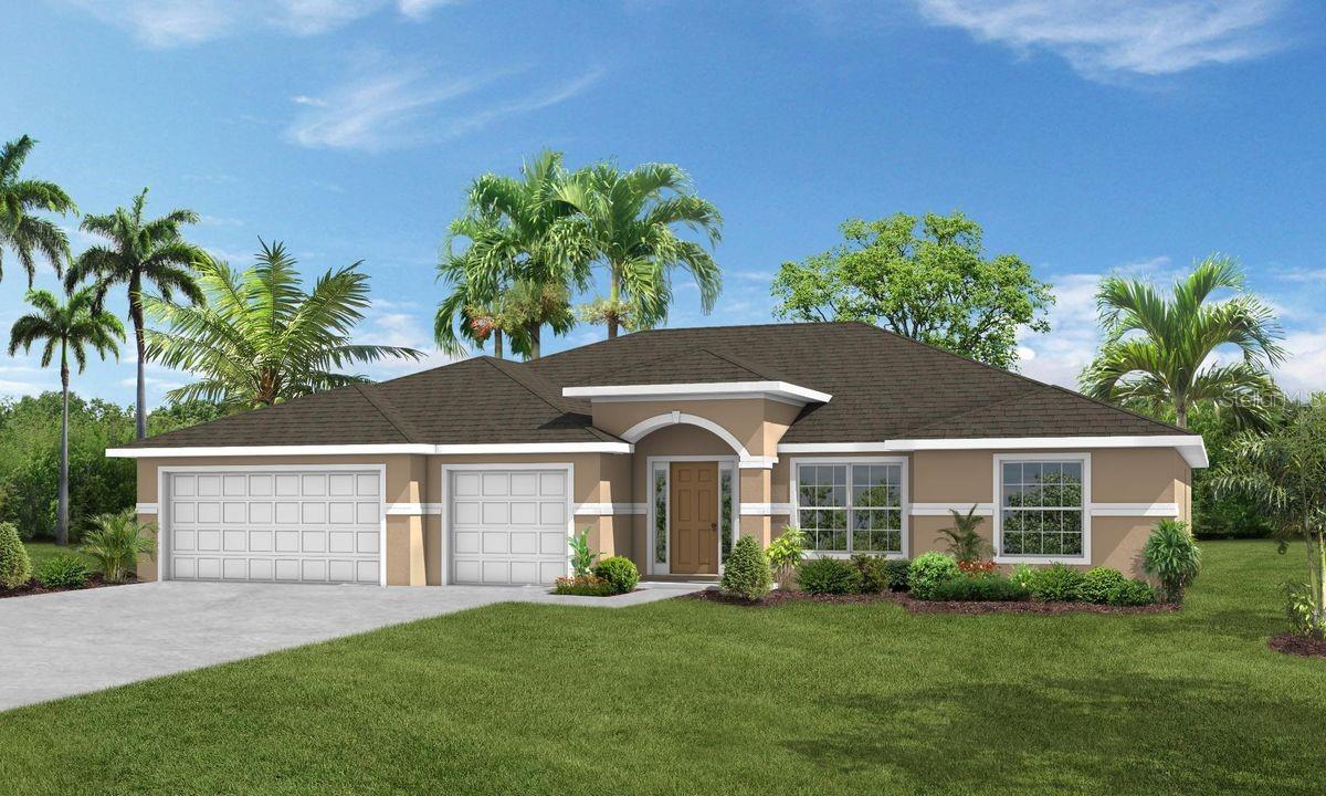 Have lots of stuff and need somewhere to put it all? Look no further than our Augusta. As one of the larger split plans, the Augusta boasts four bedrooms, 3 full bathrooms and a highly sought-after three-car extended garage. Offering plenty of space for everyone this home has an open kitchen with an island, upgraded cabinets with Quartz countertops, large great room, breakfast nook and formal dining room. The upgraded flooring in the main areas and Owners suite is luxurious vinyl plank flooring. This home features a large covered lanai , upgraded landscape package and irrigation system. Too many upgrades to list in this customized Augusta.