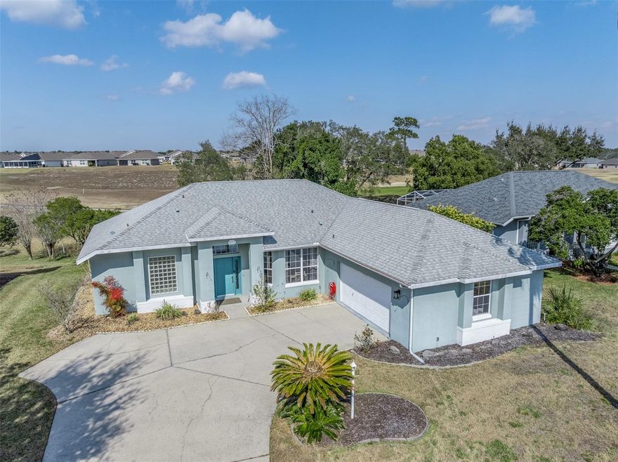Laurel Ridge Beauty! Perfectly positioned at the beginning of the 9th hole, this inviting home offers serene golf course views and a thoughtfully designed split floor plan. Inside, you’ll find new luxury vinyl flooring, soaring ceilings, and a formal dining area ideal for gatherings and special occasions.

The bright, open kitchen features a skylight, newer stainless steel appliances, sparkling quartz countertops, a dedicated coffee bar, a large pantry, and an eat-in dining space. Sliding glass doors lead seamlessly to the pool lanai, where a refreshing pool with a new light sets the stage for relaxing Florida living.
The spacious owner’s suite is a true retreat, complete with a soaking tub and generous proportions. Located in a lovely, well-maintained community, the low HOA includes internet and access to the community pool.
Centrally located close to everyday conveniences, shopping, dining, and a new hospital currently under construction, this home combines comfort, style, and an unbeatable location.