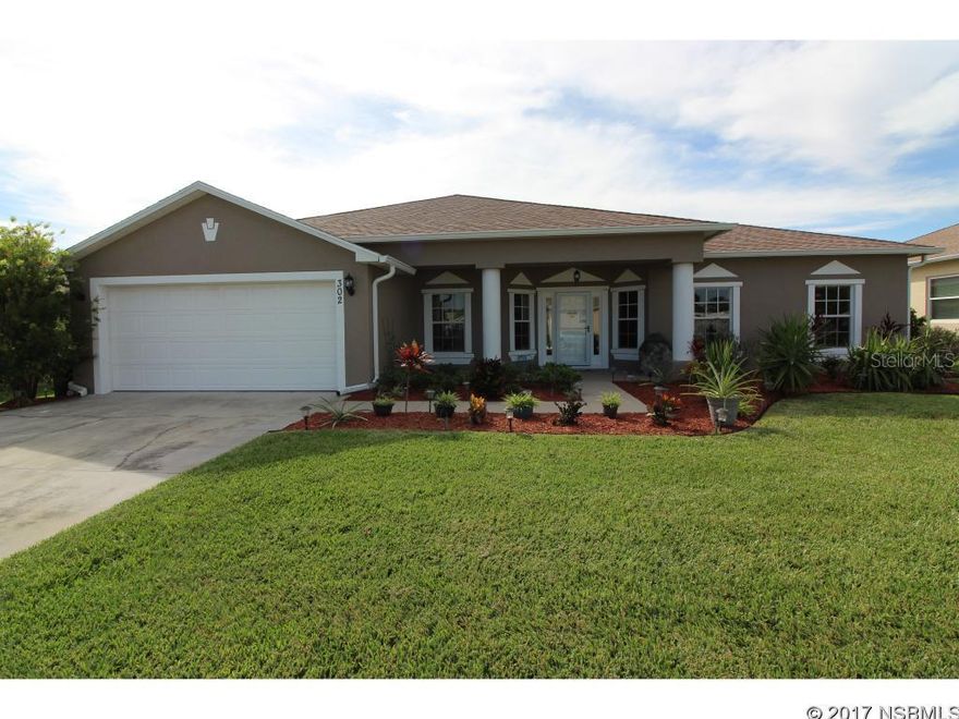 Don't miss this immaculate move-in ready pool home offering oodles of space and a fabulous contemporary design. This meticulously maintained home sits in a beautiful neighborhood and boasts cute curb appeal with lush new landscaping. Inside, its easy to adore the fresh neutral design and wonderful wide open floor plan that's perfect for entertaining with its lovably large formal and informal living and dining spaces. And cooking is a dream in the contemporary kitchen that overlooks it all and boasts gorgeous granite counter-tops, beautiful white cabinetry, and high-end stainless steel appliances. That's not all! This home features fabulous outdoor living spaces with 2 awesome covered porches, a beautiful sparkling screened pool surrounded by a spacious sundeck, and a fabulous fenced yard. Then, at the end of a busy day, you'll rest easy in the spacious poolside master bedroom with beautiful en-suite bath boasting dual sinks, garden tub, separate shower and large walk-in closet. Your family/guests will also love their 3 spacious bedrooms and a beautiful shared bath offering pool access. Plus, the home is loaded with fabulous features and awesome upgrades designed to save you cash and suit your design style! You can rest easy knowing the gorgeous granite counters in the kitchen, pool screening and fencing around the yard are all new. You'll also enjoy the newer HVAC system, paint, carpet, and irrigation system here. Don't delay. This is the dream and its calling you HOME. ;Water: City