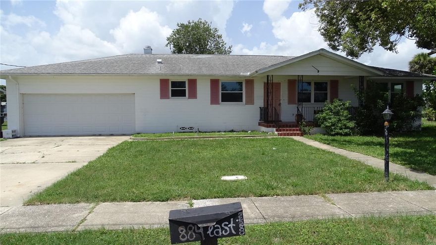 Nice lake view single home with 3 bedroom and 2 bathroom in Daytona Beach. It has oversized 2 car garage, Storage, Workbench. Hardwood floors throughout the house . Large living room and formal dining room. Nicely landscaped yard.