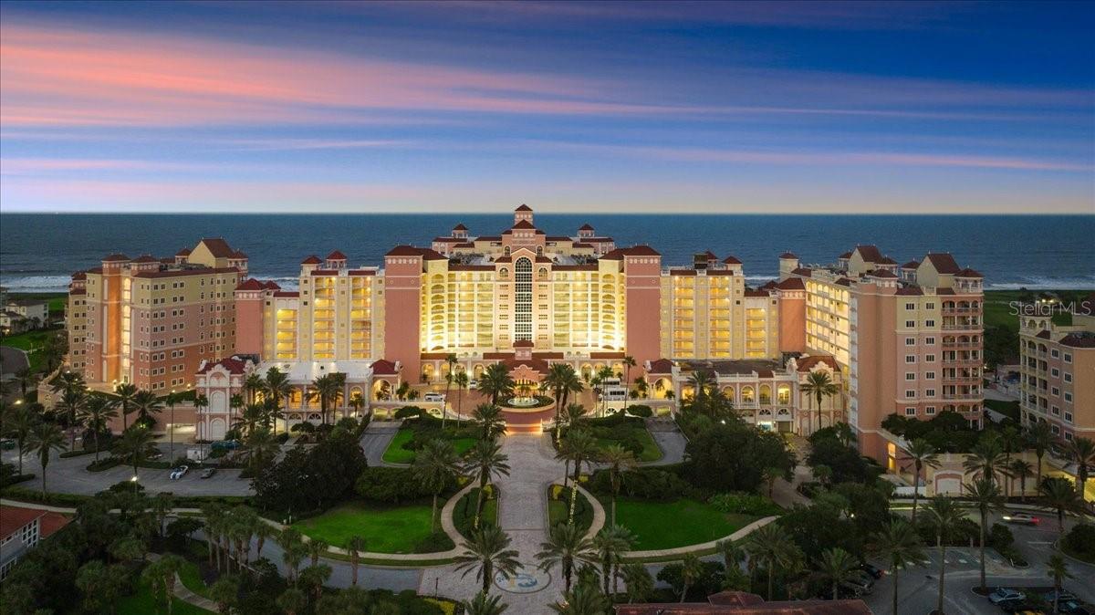 Ocean Elegance at The Hammock Beach Resort. Indulge in oceanfront luxury with this breathtaking 3-bedroom, 3-bathroom condo in the luxurious Main Tower of Hammock Beach Resort. Fully remodeled with high-end finishes, this coastal retreat offers stunning panoramic ocean views and an effortless blend of elegance and comfort. The gourmet kitchen is a chef’s dream, featuring exotic Quartzite countertops, sleek Café appliances, and an open-concept design perfect for entertaining. Imported Italian plank tile flooring extends throughout the space, complementing the vintage antique doors and classic clawfoot soaking tub in the owner’s suite. Every detail has been thoughtfully curated to create a timeless yet modern aesthetic. Floor-to-ceiling sliders in the living room and both suites open to a spacious private balcony, where you can enjoy unobstructed views of the Atlantic Ocean and the iconic 18th hole of the Jack Nicklaus Signature Ocean Course. It’s an idyllic setting for sipping your morning coffee or unwinding with a late afternoon cocktail. For added security and peace of mind, electric storm shutters protect the entire balcony and front window, making this home ideal for both full-time residents and out-of-town owners. Call today to schedule your exclusive showing! ACCESS TO HAMMOCK BEACH RESORT AMENITIES WILL REQUIRE TENANT TO ACQUIRE AT LEAST A BEACH CLUB MEMBERSHIP.
