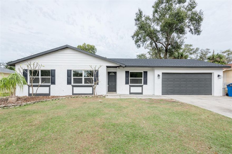 Freshly renovated 3 bed-room 2 bath 2 car garage home located in the heart of Brandon FL. Major renovations include New Roof, New AC, New Windows, New Water Heater, New Kitchen and both New Bathrooms. NO HOA or CDD. 

This home features new Luxury vinyl Floors in the main living areas. The home has a nice size Office Space/Man Cave right off to the left as you walk in. A dedicated dining room with access into the kitchen. The kitchen has a nice peninsula with seating and quartz countertops that opens up to the living room. This home Flows well with access to the screened room (which the seller just replaced the roof) just off of kitchen and living room. Guest Bathroom has been fully renovated and all plumbing changed out and upgraded along with the master bathroom. New Doors were installed thru ought the home and all new interior and exterior paint. Come on out today for a showing.