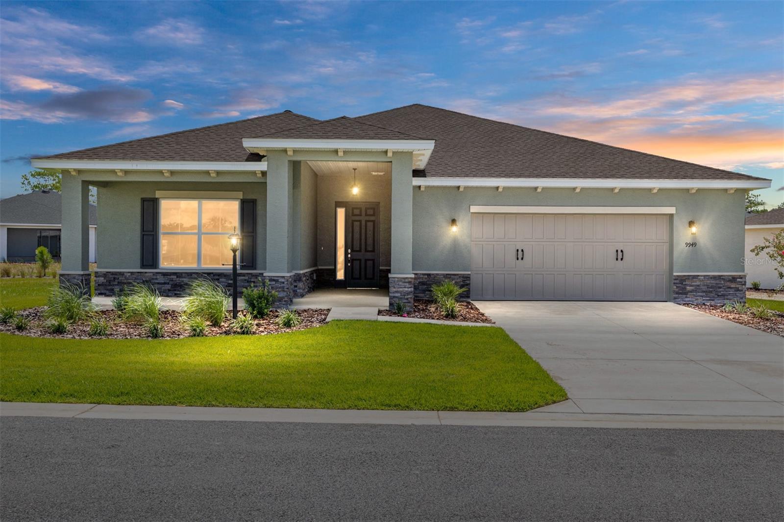 Welcome to this beautiful, move-in ready Beaumont model, designed with comfort, convenience, and Florida living in mind. This brand new home features 2 bedrooms, 2 bathrooms, a spacious great room, and a flexible floor plan that fits your lifestyle. The heart of the home is bright and open, with a comfortable great room that flows into the breakfast area, creating an ideal space for everyday living or casual entertaining. The kitchen is modern and inviting, perfect for everything from quiet mornings to hosting guests. Wood-look tile runs throughout the main living areas, offering a stylish and durable foundation. The flex room gives you options for a home office, hobby space, or reading nook, while the full laundry suite adds everyday ease. The 2-car garage includes a dedicated golf cart space, giving you plenty of room for storage and convenience. Tucked into a gated 55+ community known for its exceptional amenities and welcoming atmosphere, this home is ready for you to settle in and enjoy the lifestyle you've been waiting for.