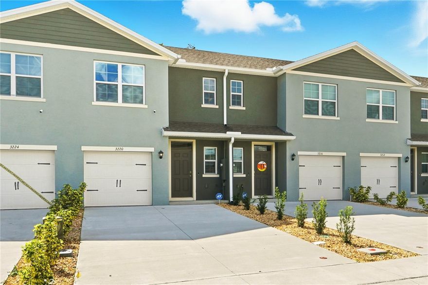 This new construction Townhome has 3 bedrooms and 2.5 baths, perfectly designed for comfort and convenience. The entryway leads to a stylish powder room, then off to a modern kitchen with an island and surrounding seating. Stainless steel appliances, ample cabinetry all  in an open setting for relaxation and entertaining. Upstairs, there a 3 bedrooms, a primary suite featuring a walk-in closet and an ensuite bath with dual sinks with a walk-in shower. The additional bedrooms, conveniently located laundry room accompanied by a great balance of space and functionality. This brand-new Townhome is waiting for you to call it your home!