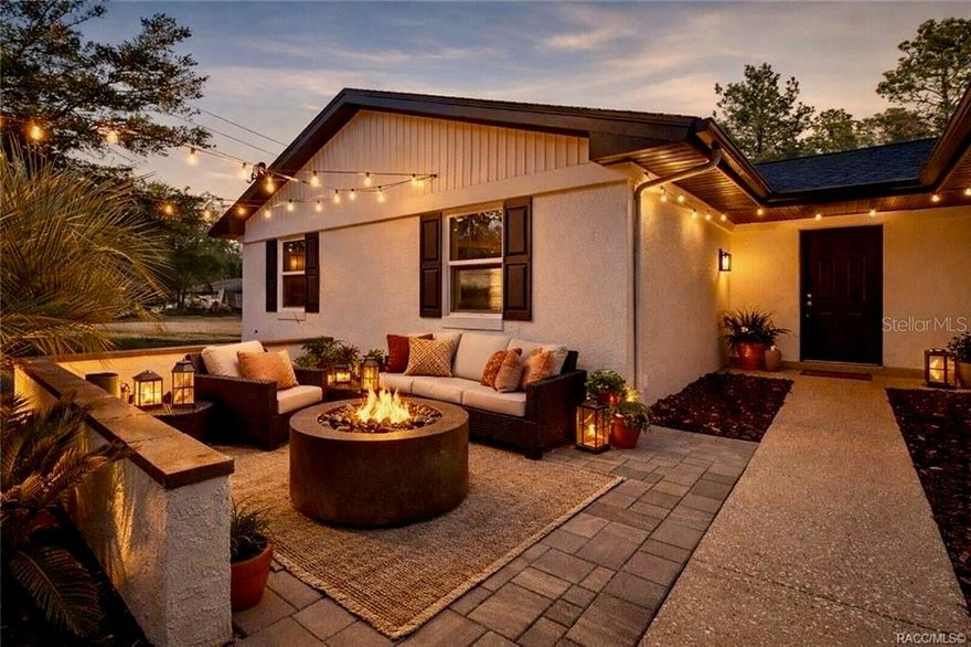 MOVE IN READY! This 4-Bed, 2-Bath, oversized 2-Car Garage, Roof New in 2022, A/C New in 2021. Updated Electric Service, New Hot Water Heater. Kitchen remodeled with stainless steel appliances, ample cabinet space, with soft close, and a convenient breakfast bar. Enjoy over 2000 sqft of pure function and style. Approximately 1.5 hr to gates of Disney® or Approximately 1.25 hr to Tampa International Airport, or ~ 1.5 to Clearwater Beach. Sun, Fun and Transportation all at your Fingertips. Easy Access to Black Diamond Shops with Target®, Aldi®, Walmart® returns and more. Salt water sports, freshwater fishing, or just relaxing. Come find out why Citrus County is called Sportman Paradise.