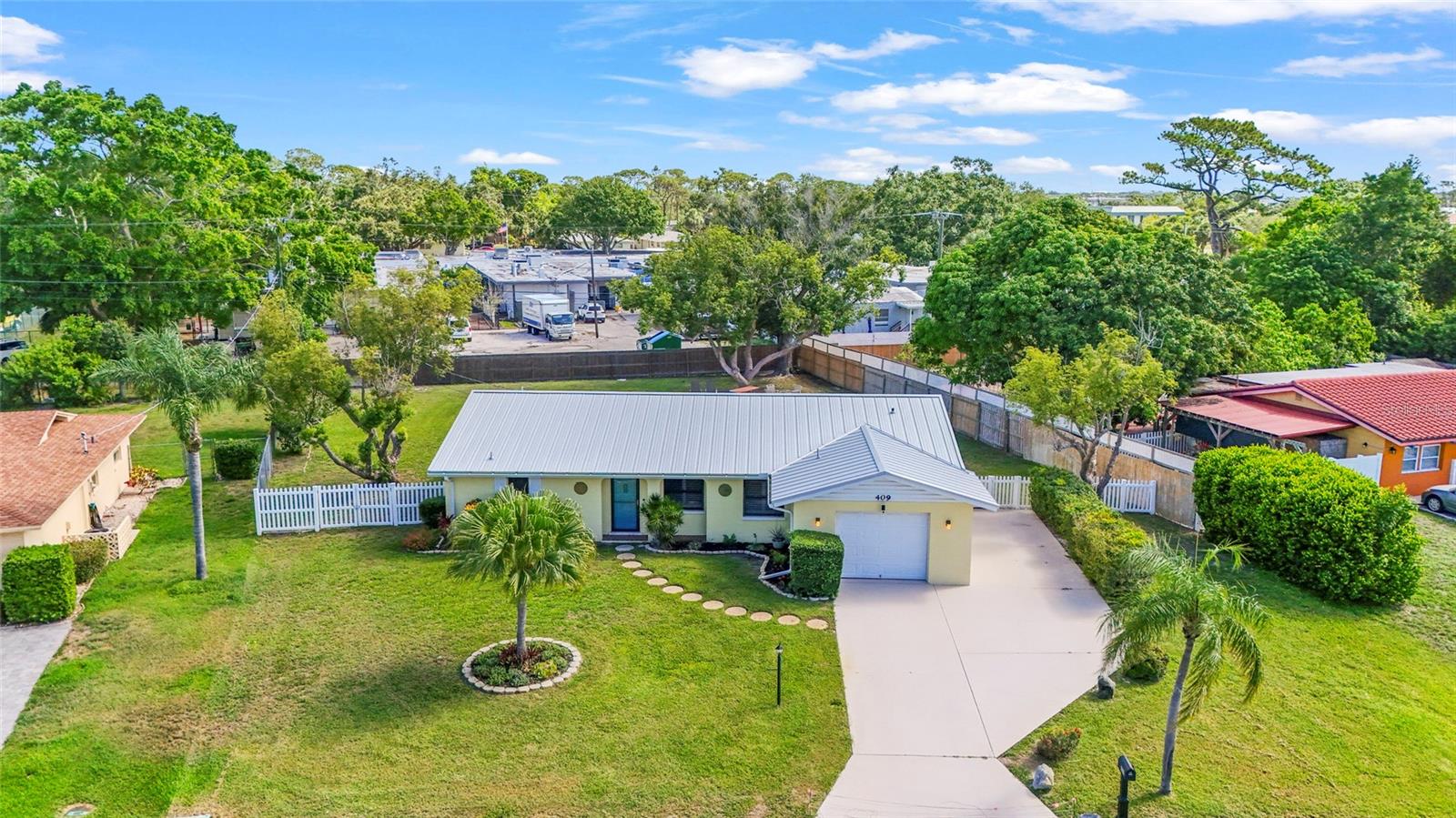 One or more photo(s) has been virtually staged. Welcome to paradise in Sarasota, Florida! This well-maintained Turnkey 2-bedroom, 2 bathroom home features a spacious open-concept layout with a split-bedroom floor plan, offering both comfort and privacy. Enjoy an oversized lot with No deed restrictions, perfect for building your dream backyard oasis. There's plenty of room to add a pool, a detached garage, or store your RV, boat. The extended driveway leads to a freshly painted garage with a new garage door.
The home boasts a Florida room that connects seamlessly to the primary suite, living room, and guest bedroom, creating a bright and inviting space to relax or entertain. Recent updates and features include: new A/C ductwork and attic insulation, Ring camera system, outdoor light post, keyless front entry, steel roof, gutters, and a front and back sprinkler system powered by well water. The backyard is fenced for privacy and includes a large patio. Inside, enjoy updated bathrooms with new vanities, mirrors, toilets, and plumbing, Corian countertops, refaced kitchen cabinets, new refrigerator, plantation shutters, updated electrical outlets, and stylish ceiling fans and fixtures. Located just two blocks from Sarasota Bay and minutes from SRQ Airport, UTC Mall, and downtown Sarasota. Flood Zone X—no flood insurance required. The seller is including all furniture at no additional cost. This home is move-in ready and waiting for you to enjoy the best of Sarasota living.