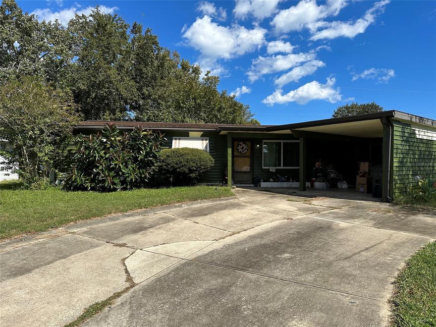 Welcome to 2335 Oriole Ln, where potential meets opportunity! If you've been dreaming of putting your own stamp on a home, this is your chance. Located in the heart of South Daytona, this property is waiting for someone with a vision to make it shine. This home has some great features, including a spacious 300 sqft enclosed Florida room for additional living space, vinyl enclosed porch off the florida room, a generously sized kitchen with a cozy nook for casual dining, interior laundry room, newer blinds throughout and new windows. You'll also appreciate the brand new laminate flooring throughout the main living areas, providing a fresh canvas for your personal touch. Additionally, this home is equipped with a water softener and a reverse osmosis water filtration system.

2335 Oriole Ln is nestled in a quiet South Daytona neighborhood, offering convenience to shopping, dining, schools, and multiple parks. You'll be just a short distance from the beach and all the entertainment Daytona Beach and surrounding area has to offer. There is a lot to love about this home so call today for your private tour. ;Water: City