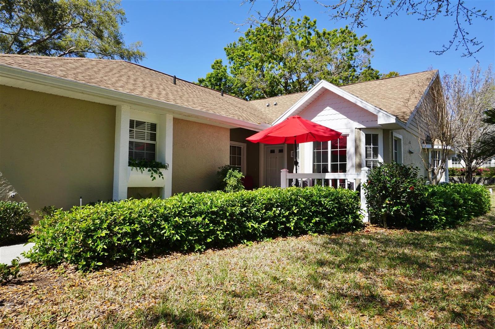 METICULOUSLY MAINTAINED VILLA WITH FLORIDA ROOM! This immaculate move-in ready villa in the sought-after award winning community of Meadowcrest is located in Crystal River, a USA Today destination award winner. Live the best of both worlds in a small friendly community where you can meet your neighbors at the clubhouse for social activities and take advantage of the 2 pools, tennis courts, pickleball courts, and 15 acres park with walking trails and lush landscape and drive minutes to medical facilities, shopping, dining and the Suncoast Parkway entrance that will get you to Tampa/ St Pete in an hour for nightlife, beaches, airports & more! Step inside to this open floor plan with cathedral ceiling in the living area for a feeling of spaciousness. The dining area has a bay window that brings in natural light for a light & bright space. Enjoy the cozy feeling of the Florida room with plenty of large windows with a view of the mature oak trees. Enjoy your morning coffee in the kitchen or step out to the patio and soak up the beautiful Florida sunshine. The master suite is a real retreat with a private bath with dual sinks, walk-in shower & a spacious walk-in closet with a chandelier. Bedroom 2 is off the front hall and has direct access to the bathroom in addition to the hall access. Many updates to include: hot water heater (2025), countertops (2022), bathroom sinks (2022), dishwasher (2022), microwave (2024), garage door parts (2024 w/warranty), front slider door to patio (2017), roof (2015) and more! Come see all this home offers in this active community and enjoy the Florida Lifestyle!