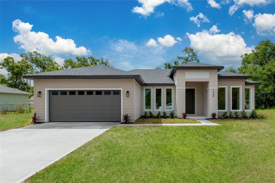 Pre-Construction. To be built. Pre-Construction opportunity in the rapidly growing area of North Port. Introducing the Jupiter Model, a thoughtfully designed modern home offering 1,659 square feet under air and 2,269 total square feet. This 3 bedroom, 2 bathroom residence with an additional den or office features a functional open layout with high ceilings and abundant natural light, ideal for both everyday living and entertaining.

The interior will showcase quartz countertops in the kitchen and bathrooms, 42-inch shaker-style cabinetry with black trim, and a full stainless steel appliance package. Flooring will consist of tile or luxury vinyl plank throughout, providing a clean, modern look with durability and easy maintenance. The primary suite is oversized, designed for comfort and relaxation, featuring a soaker tub, his and hers closets, and a separate walk-in shower. A dedicated laundry room adds convenience, while the kitchen nook and separate dining area provide flexible dining options.

Situated on a 0.25-acre homesite on Gainsboro Street, the property is surrounded by newer construction homes with continued development throughout the area, supporting long-term value growth. The covered patio extends the living space outdoors, offering an ideal setting for enjoying the Florida lifestyle.

This pre-construction home offers the opportunity to secure pricing early and, depending on the stage of construction, select certain finishes to personalize the home. Estimated completion timeframe to be determined. Photos are of a similar model and are for illustrative purposes only. Pricing, features, and specifications are subject to change.