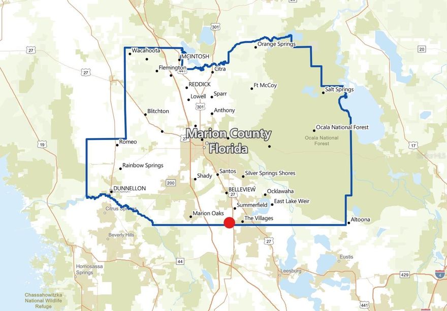 We are pleased to present this 2-parcel, 88.00 Acre site for Sale located in Marion County! The property owner is working with Harris Engineering on the feasibility of rezoning the parcels to residential single-family homes. Parcel # 48462-000-00 AND 48459-00-00 

Development Site. Square Footage to be verified.

Well and Septic tank onsite.