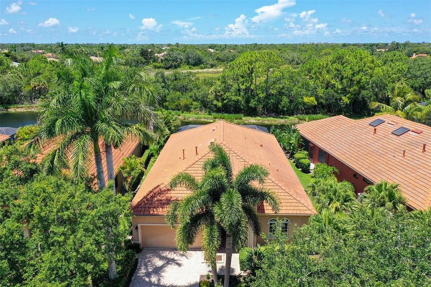 You will love the privacy of this premium lot location with water views backed by private preserve* Custom built by Gibralter Builders* This expanded great room plan is over 2500 sq ft. under air* 3 very generous bedrooms plus 2 full baths* Large neutral tile on the diagonal throughout except one guest bedroom* Custom kitchen featuring wood cabinets, granite counters, enlarged kitchen eating area with built in cabinetry* Private lap pool & spa overlooking very private water & preserve views* AC replaced in 2017* 2 car attached garage* Paver brick driveway & walkway* The Vineyards of Silver Oak is an executive maintenance free community featuring about 70 homes with it's own private amenities such as pool, fitness & clubhouse* Located in the heart of Palmer Ranch near restaurants, shopping, golf, Legacy Bike Trail * easy access to I-75* Just a short distance to world famous Siesta Key Beaches*