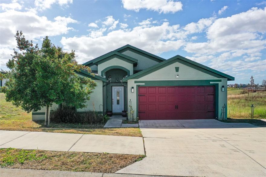 Welcome to this beautifully maintained 3-bedroom, 2-bath home built in 2018, ideally located near a quiet cul-de-sac in the desirable Dundee Ridge subdivision. This move-in-ready home features luxury vinyl flooring throughout and a bright, open layout designed for comfortable living and entertaining.
At the heart of the home is a beautiful, large open-concept kitchen offering abundant cabinetry, generous counter space, and a stunning kitchen sink that adds both style and function. The kitchen flows seamlessly into the living and dining areas, creating the perfect space for gatherings and everyday living.
The spacious primary suite offers a large bedroom, walk-in closet, and private en-suite bath, providing a relaxing retreat at the end of the day.
Step through the elegant French doors off the main living area and into your fenced backyard that backs up to a large preserve, offering added privacy and a peaceful natural setting. From there, you can even walk through to Lake Mary, which is just a short stroll away — an incredible bonus for nature lovers and those who enjoy the outdoors.
Enjoy special occasions right from the comfort of your own home — you can watch the Dundee fireworks from your living room, making holidays and community celebrations even more memorable.
This home also includes solar panels, helping to improve energy efficiency and reduce monthly utility costs. Additional highlights include a security camera system for added peace of mind.
Conveniently located near schools, shopping, and major roadways, this home is also situated in an eligible USDA financing area (buyer to verify eligibility), making homeownership even more attainable.
This home combines modern features, privacy, energy efficiency, and a prime location — don’t miss your opportunity to own this beautiful property in Dundee Ridge!