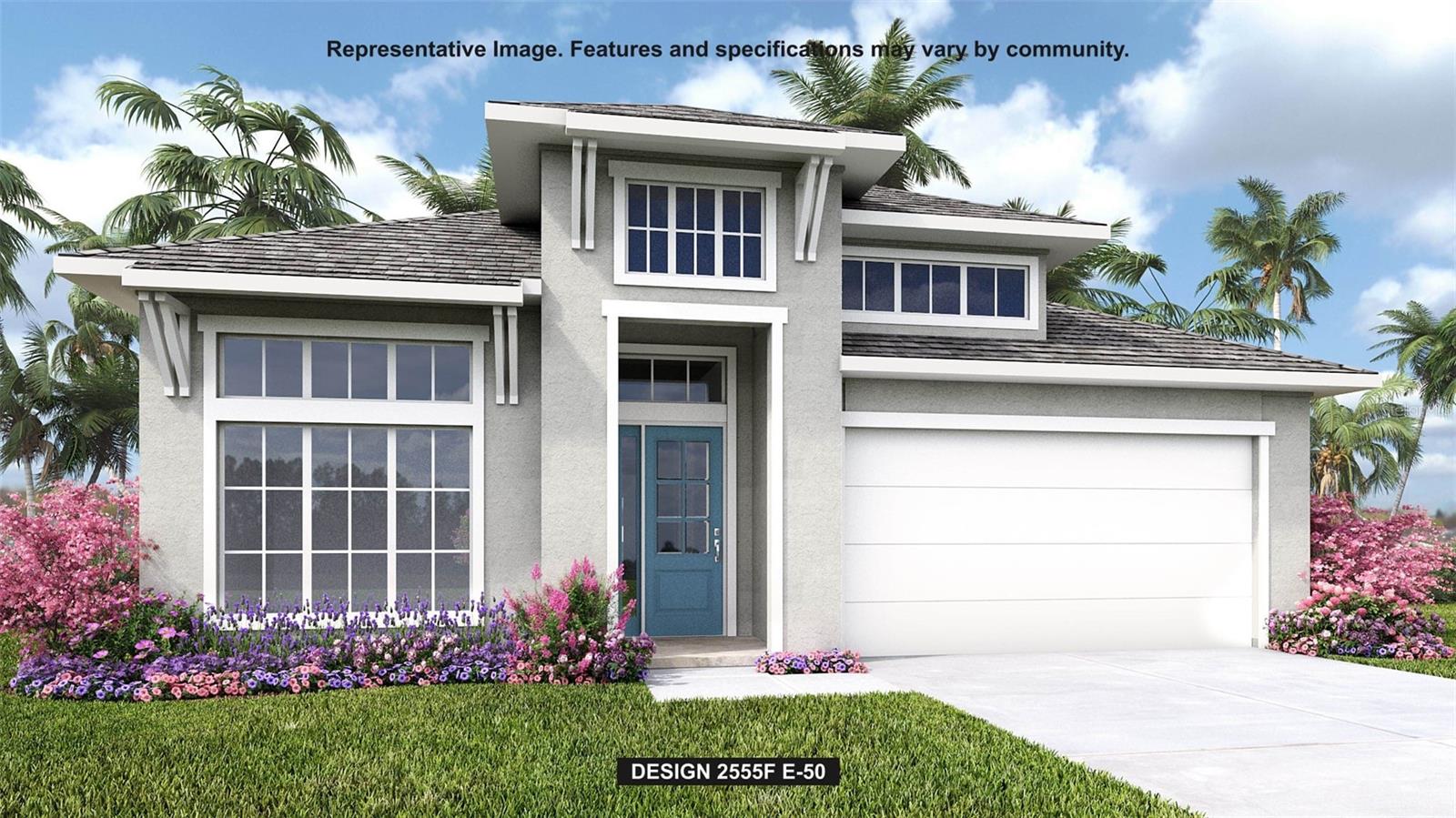 Under Construction. Step off the front porch and into a welcoming entryway with an extended tray ceiling that embraces the main hallway. French doors open into a secluded home office that overlooks the front yard. A full guest suite with a private bathroom and ample closet space is off the main hall. The kitchen features an island with built-in seating, 5-burner gas cooktop and corner walk-in pantry. The dining area flows from the kitchen to the connecting family room which offers plenty of natural light from its wall of windows and access to the backyard covered lanai. The primary bedroom has three large windows overlooking the backyard space. Double doors lead into the bathroom which hosts dual vanities, a freestanding tub, glass enclosed shower, and two walk-in closets. Two secondary bedrooms and the laundry room complete the floor plan. The drop zone is located off the two-car garage.