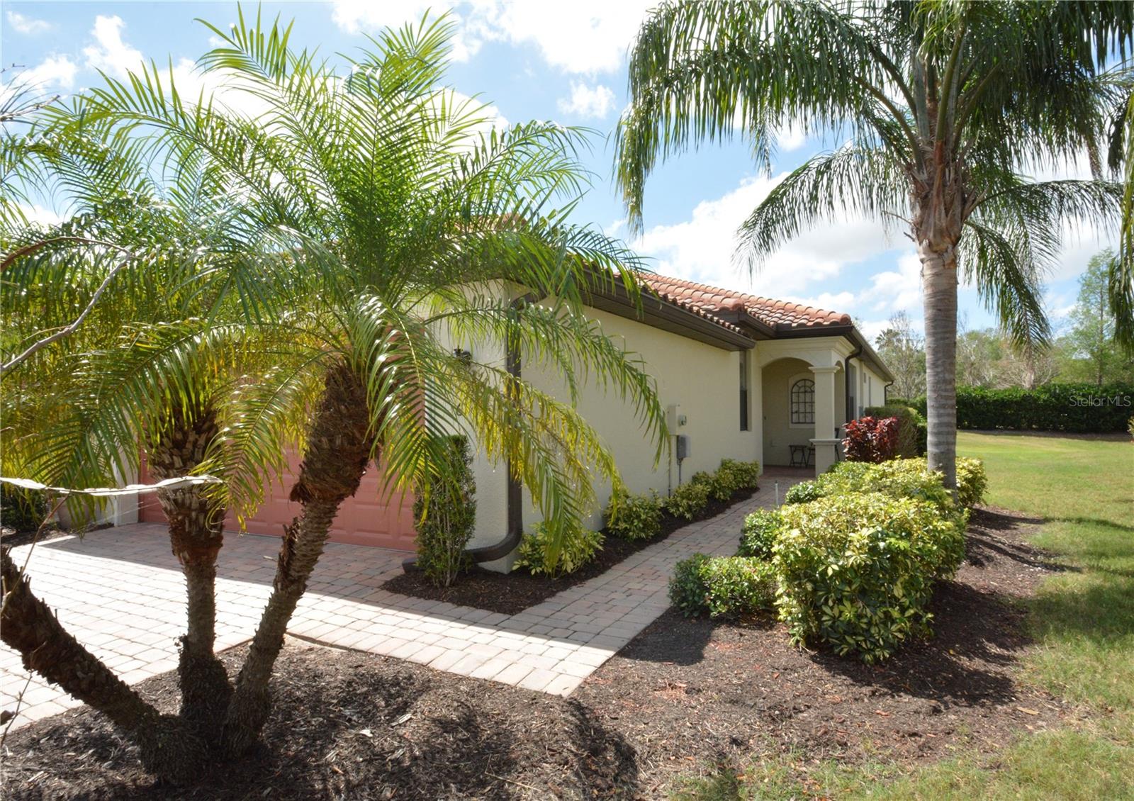 Maintenance-free lifestyle! This spacious 1545 sq. ft home with 2 bedroom, 2 bath, Den and a 2 car garage in the River Strand community at Heritage Harbour in Bradenton. Kitchen features granite countertops. The master suite has a large window for great natural light, access to the lanai and his and her walk-in closets. Its spacious ensuite bathroom includes a soaking tub, tiled shower, and double-sink vanity. A split floor plan ensures the second bedroom has privacy, with a second full bath nearby. A quiet lanai off the rear of the home. Roof repaired in 2024. Home is being sold furnished. Harbour community is a paradise for active lifestyles. Residents enjoy the luxurious main clubhouse including a full-service restaurant, tiki bar, golf course, a resort-style swimming pool for those lazy sunny afternoons, and a state-of-the-art fitness center. There are also tennis and pickle ball courts, fire pits, and scenic lakes. Enjoy maintenance-free living. Close to Costco. This move-in ready home perfectly blends comfort, convenience, and style.