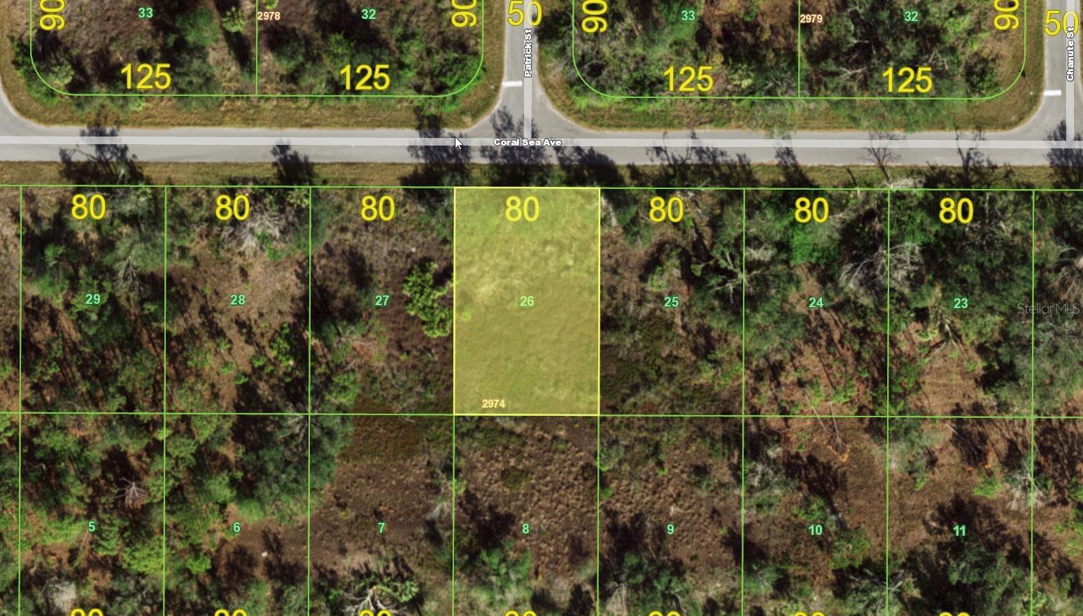 Located just off El Jobean Road, in a less developed area of Northwest Port Charlotte, this 80' x 125', 10,000 sq. ft. lot has easy access to all local amenities in both Murdock and North Port for shopping, (including Port Charlotte Town Center Mall and the Cocoplum Village Shops), dining, (many national chains and local choices with various cuisines) entertainment, (Spring Training, concerts, fairs, movies, etc. Beautiful Gulf beaches within easy reach, like Englewood and Boca Grande. If you want to enjoy Florida with more natural surroundings, this could be a great opportunity! No Deed restrictions or HOA fees here. Check it out, it may be the one for you!