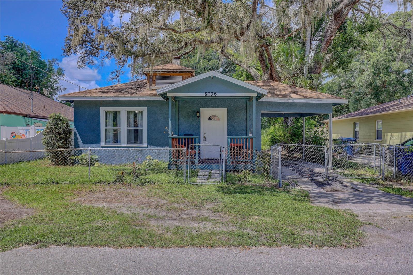 Welcome to 8706 N Hamner Ave, Tampa FL 33604! This charming 3-bedroom, 2-bath home sits on an oversized, fully fenced lot in the heart of Tampa. Freshly painted inside and out, it offers over 1,200 sq. ft. of living space with a flexible floorplan ready for your personal touch.
Inside, you’ll find a spacious living and dining area with tile flooring, a functional kitchen, and standard sized bedrooms. While the kitchen retains its original charm, the home is move-in ready and provides a perfect opportunity to update and design to your taste.
Step outside to the true highlight of this property — a large backyard designed for entertaining! Featuring a detached outdoor bar, expansive space to park RVs, boats, or trailers, and room to add a pool, garden, or play area, this home is perfect for Florida living.
Location is everything: just 1 mile from Lowry Park Zoo and the public boat ramp to the Hillsborough River, plus minutes to Seminole Heights dining, breweries, and major highways. Whether you’re looking for convenience, lifestyle, or future value, this home checks all the boxes.
Key Features:
*3 bedrooms, 2 full baths
*Fresh interior & exterior paint
*Oversized, fenced backyard
*Detached outdoor bar for entertaining
*Ample space for RV/boat/trailer parking
*Just 1 mile to Lowry Park Zoo & Hillsborough River boat ramp
*Minutes to Seminole Heights dining & downtown Tampa
Don’t miss your chance to own a home with great bones, unique character, and endless potential in one of Tampa’s most desirable locations!