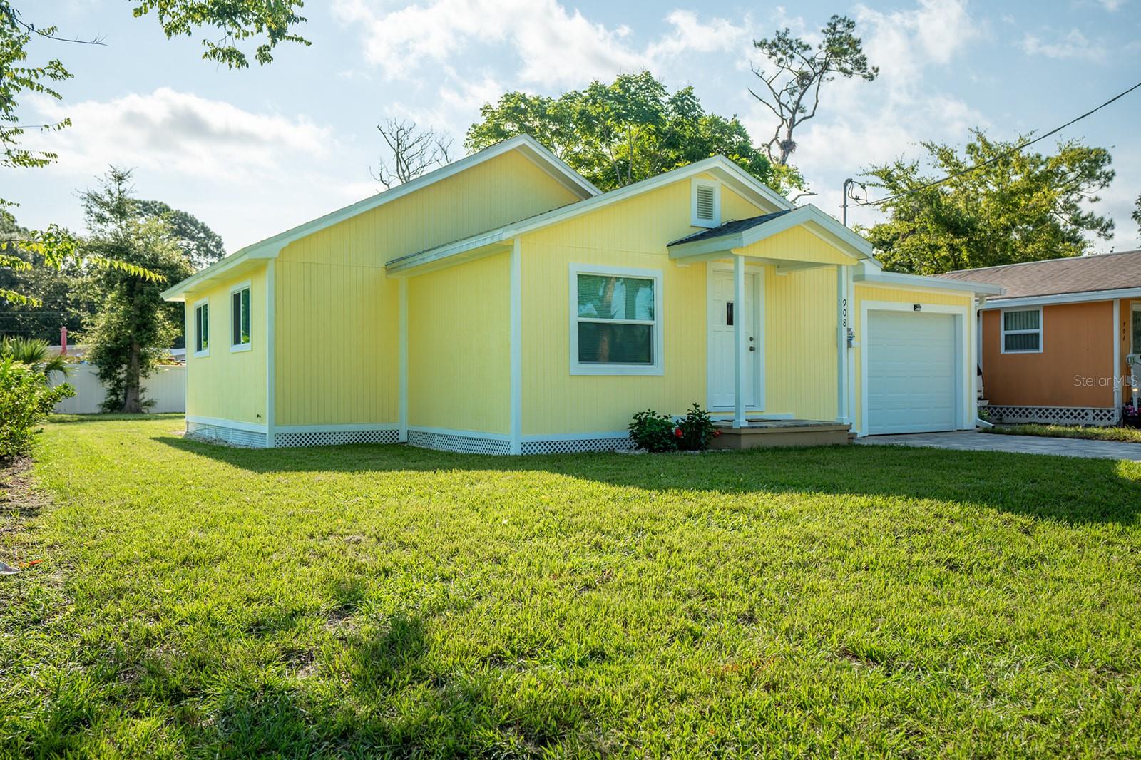 Welcome to your completely remodeled, low maintenance dream home in the heart of Port Orange. Located just three blocks from US1, and two blocks from Sugar Mill Elementary School, local restaurants, river walk park, and a short 5 minute drive to the beach, this prime location is move in ready for its new owner. EVERYTHING is new so you can have peace of mind with no upcoming expenses, including a new roof, A/C, duct work, windows, insulation, water and plumbing lines, fully remodeled kitchen with granite counters, appliances, updated bathrooms, electrical panel and wiring, Luxury Vinyl Plank flooring, back deck and gazebo, fully rebuilt garage, and much more, all done in 2025. Call your local Realtor to schedule your private showing today!
Measurements and information are approximate and should be verified by the buyer.