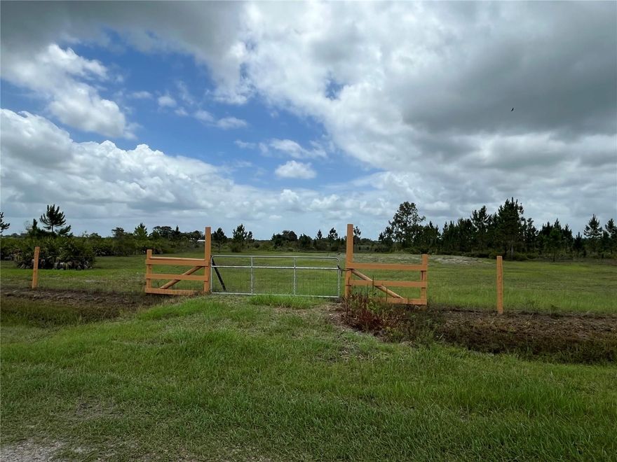Build or bring your dream home on this spacious 1.5-acre lot. Property is already fenced with a gate in the front and culvert in place. House pad and a retention pond is on the property making it ready to build. The seller has invested over $18,000 in fill. Survey is done and available. Not far off the paved road. Residents can enjoy the privacy of a rural setting while still being close to essential amenities. The area is a haven for outdoor enthusiasts, boasting attractions like the Kissimmee River Preserve State Park and the expansive Lake Okeechobee, famous for its excellent fishing opportunities. Whether it's fishing, hunting, agriculture, or simply a desire for privacy, Okeechobee County provides an idyllic backdrop to create a personalized retreat.