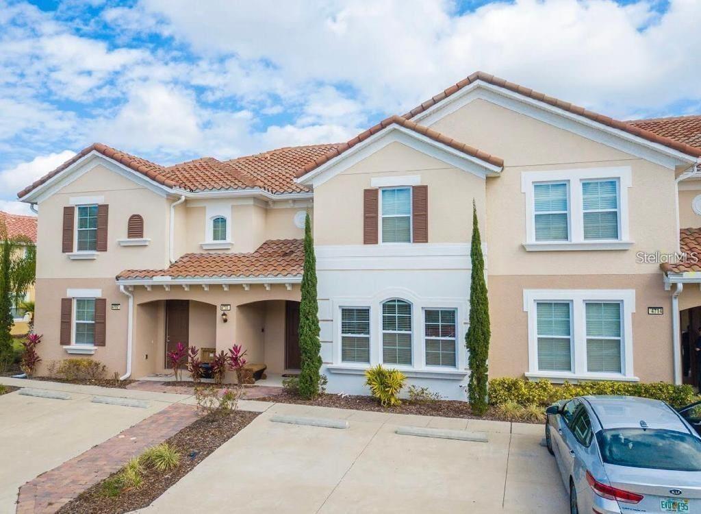 Owner motivated – price just reduced for a quick sale! This beautifully furnished 4-bedroom, 3.5-bath townhome in the sought-after Solterra Resort is the perfect opportunity for investors or vacation homeowners. With no rear neighbors and a tranquil conservation view, this home offers both privacy and comfort. The open-concept kitchen, dining, and living areas lead to a private plunge pool with a covered lanai and screen enclosure, plus a convenient half bath for outdoor use. The first floor includes a bedroom with a king-size bed, while the second level features a spacious master suite with walk-in closet and private bath, two additional bedrooms with twin beds, a shared full bath, and a laundry room. Located just a short walk from the 5,600 sq. ft. clubhouse, residents and guests can enjoy top-tier resort amenities including a resort-style pool with lazy river and water slide, 24-hour fitness center, poolside cabanas with food and beverage service, tennis courts, soccer field, and 24/7 gated security. Offered at a special reduced price, this is a rare chance to own in one of the best vacation communities in the area.