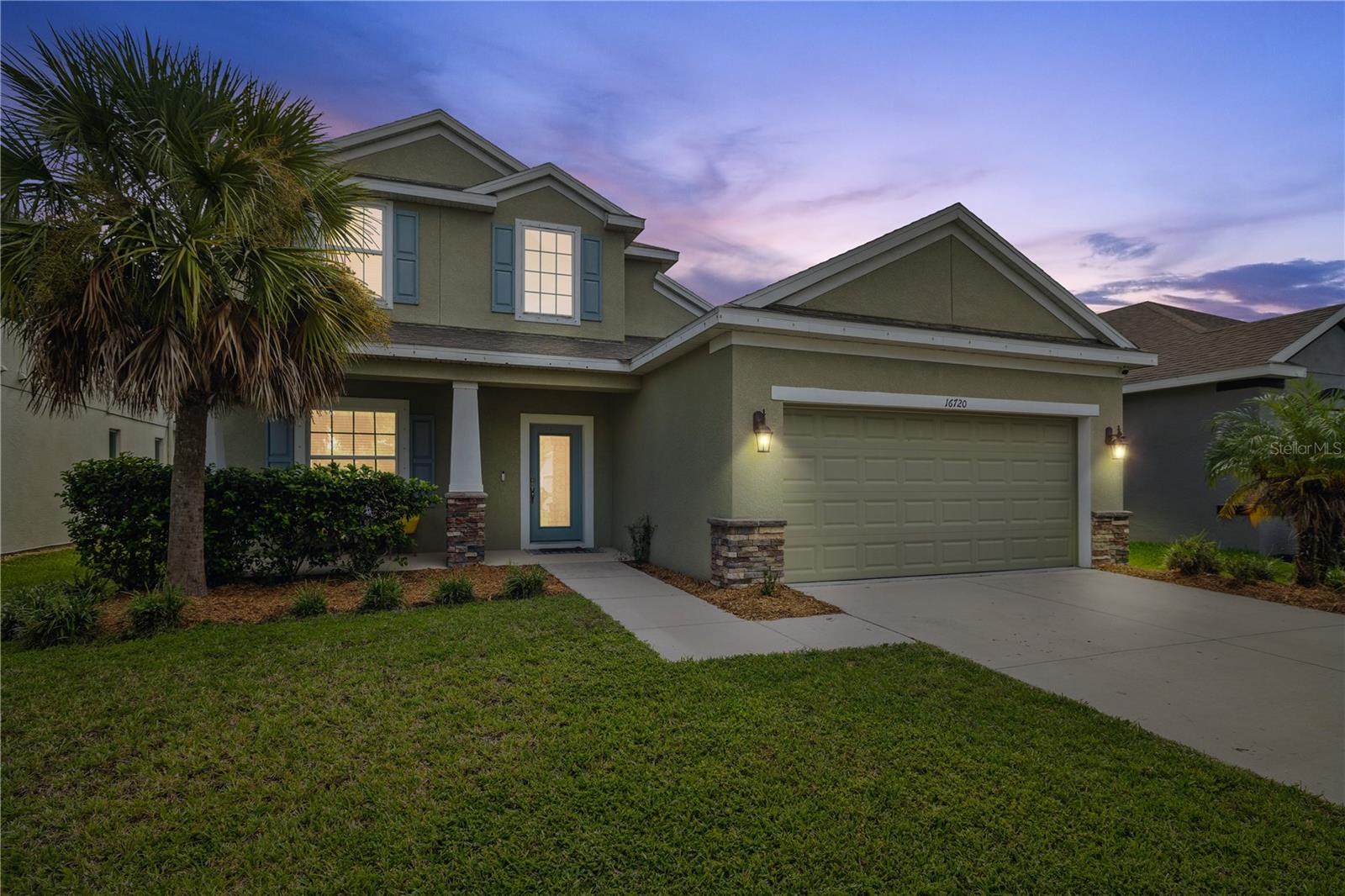 Welcome home to an exceptional family retreat offering 2,761 square feet of beautifully designed living space with four bedrooms, three baths, and a two-car garage. Located in a secure gated community, this home combines elevated style with everyday functionality. Inside, luxury vinyl plank flooring flows throughout the main living areas, complemented by custom built-ins and a formal dining room. The expansive primary suite features an extended sitting area and a spa-inspired bath with a walk-in shower, while the upper level includes an oversized den/flex space and a separate play area designed to fit today’s versatile lifestyles. Outdoor living is just as impressive, with an expanded paver patio, a vinyl-fenced yard, and plenty of room to entertain. Play equipment, a hot tub, patio furniture, and grill may convey, and a six-seat golf cart is also negotiable. Additional highlights include a full security system, a new carpet credit at closing, and the construction of a Holiday Builder home. Conveniently located near the new high school with plans for additional schools in the area, this property offers both long-term value and immediate enjoyment! Don’t miss this dream home as it stands out compared to the rest!