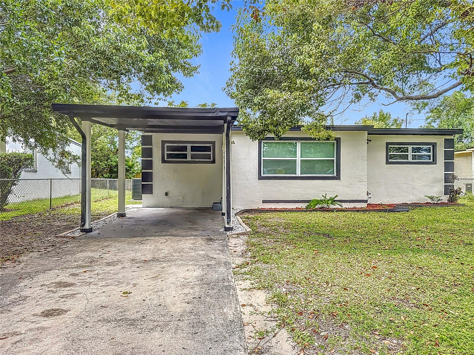 Beautifully renovated 3BR 1BA block home with bonus room- perfect for a home office or 4th bedroom. Renovations include new roof, new A/C, new ceramic tile flooring, new baseboards, and fresh paint inside and out. The Kitchen features new cabinets, quartz countertops, and stainless-steel appliances. Bathroom has been completely updated with a modern look. New light fixtures and much more. No HOA and centrally located-just 15 minutes to Downtown Orlando, Universal Studios and 30 minutes to Disney. A must see!