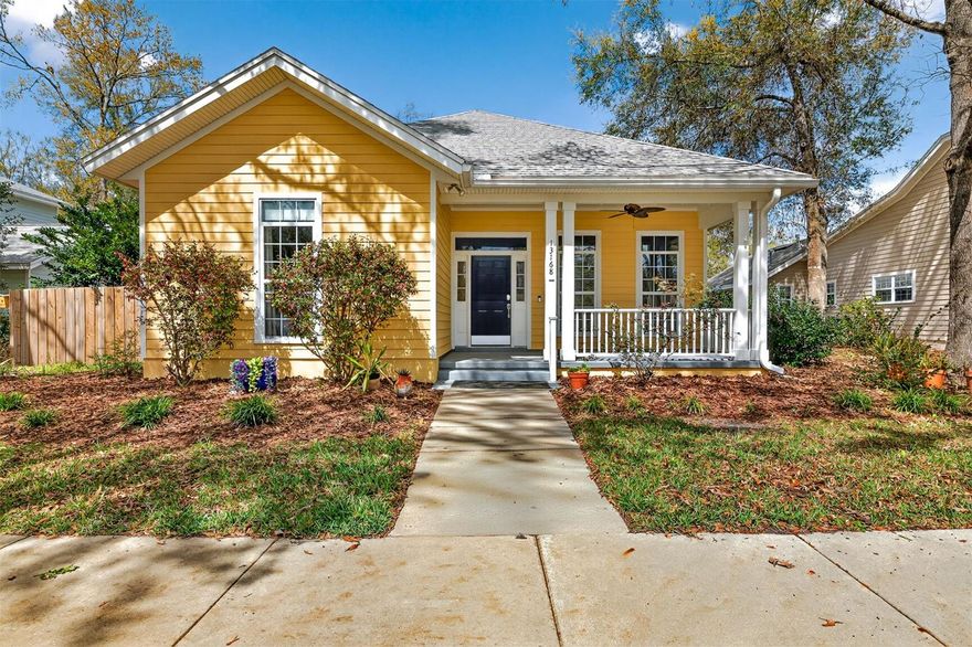 On an idyllic tree lined street in the favored Town of Tioga community you will find this beautiful move in ready home with many recent improvements. The sellers only recently purchased this home but are now moving to be closer to their new grandchild. Since purchasing the home in 2023 the sellers have replaced all the kitchen appliances, installed a new high efficiency HVAC system, cleaned the air duct system, installed new granite counters in the kitchen and built a new wood fence for the back yard. The roof and tankless water heater are only 4 years old. The floor plans spaciousness and functionality provides plenty of storage, an open kitchen and living room, a seperate dining room, office, split bedrooms and a climate controlled florida room. This award winning community offers quiet streets and a vibrant town center bringing a diverse selection of restaurants, coffee bars, shopping, live music, fitness and more. Town of Tioga is a stand out community in Alachua county and is best appreciated by visiting it in person and touring the neighborhood. Seller is also offering an owner finance option to the buyer! If interested please contact an agent for more details and to check out this beauty in person.