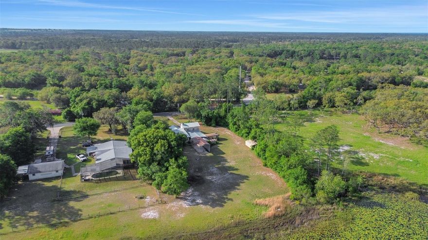 Short Sale. **LAKEFRONT**TWO LOTS**NEWER ROOF**NEEDS TLC & UPDATES** Short Sale and will need lender approval. Discover your lakeside retreat with this spacious 3-bed, 2-bath home! This unique offering INCLUDES A NEIGHBORING LOT with its own address, totaling over 2.25 ACRES of land. Enjoy peace of mind with a NEW METAL ROOF installed in 2022. ZONED AGRICULTURAL, this property welcomes small farm animals. Plus, there's ample space for your recreational vehicles with RV/BOAT PARKING and a 50-AMP HOOKUP for RVs. This property presents a fantastic canvas for your personal touch. Imagine the possibilities of customizing this lakefront haven to perfectly match your vision and lifestyle! You'll love the PRIVATE LAKE ACCESS, ideal for small boats and fishing. Storage will never be an issue with a LARGE SHED, two CARPORTS, and additional garage space. The expansive Florida room offers versatile living space, perfect as a sunroom, entertainment area, or home office. Don't miss out on this amazing opportunity to create your dream lakeside escape!