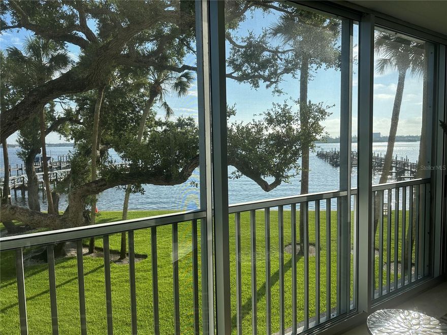 Fantastic Beach to Bay community on south Siesta Key!   Beach side cabanas, and bayside Boat/Fishing docks.   Amazing waterfront views from this 2nd floor 2BR/2BA turnkey furnished condo.   Grill areas and pools on both bay side and gulf side.   Available anytime except for March 2026.   2025 rates are $1500/wk, 2026 Season rates are $7500/mo (one month minimum during season).