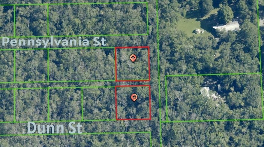 Two Adjacent Vacant Land Parcels in Old Homosassa, FL An exceptional opportunity awaits in the heart of Old Homosassa with two wooded parcels being offered together to preserve access and maximize development potential. Located at 10008 W Pennsylvania Street and 10051 W Dunn Street, these properties total approximately 0.60 acres and are nestled in a peaceful, nature-rich setting just minutes from the Homosassa River. The Pennsylvania Street parcel offers direct road frontage and easy access, while the Dunn Street parcel sits just behind it, offering privacy and flexibility. Although no roadway has been cut through from S Elm Avenue to the Dunn parcel, access can be established through the Pennsylvania lot, making this a smart and strategic purchase for future development. Both parcels are zoned CLRMH, allowing for mobile homes or single-family residences. Public water & sewer is available; a septic system may be an option. With no HOA restrictions and low annual property taxes, this land is great for new residence, a weekend retreat, or an investment property in one of Citrus County’s most desirable and historic communities. Old Homosassa is a golf cart-friendly area known for its laid-back lifestyle, abundant wildlife, and proximity to boat ramps, restaurants, and parks. These parcels are the perfect blend of tranquility and convenience, with nearby schools including Homosassa Elementary, Crystal River Middle, and Crystal River High School. These properties are being sold together to ensure full access and usability. Don’t miss this rare chance to own a double lot in a location that captures the essence of Old Florida living.