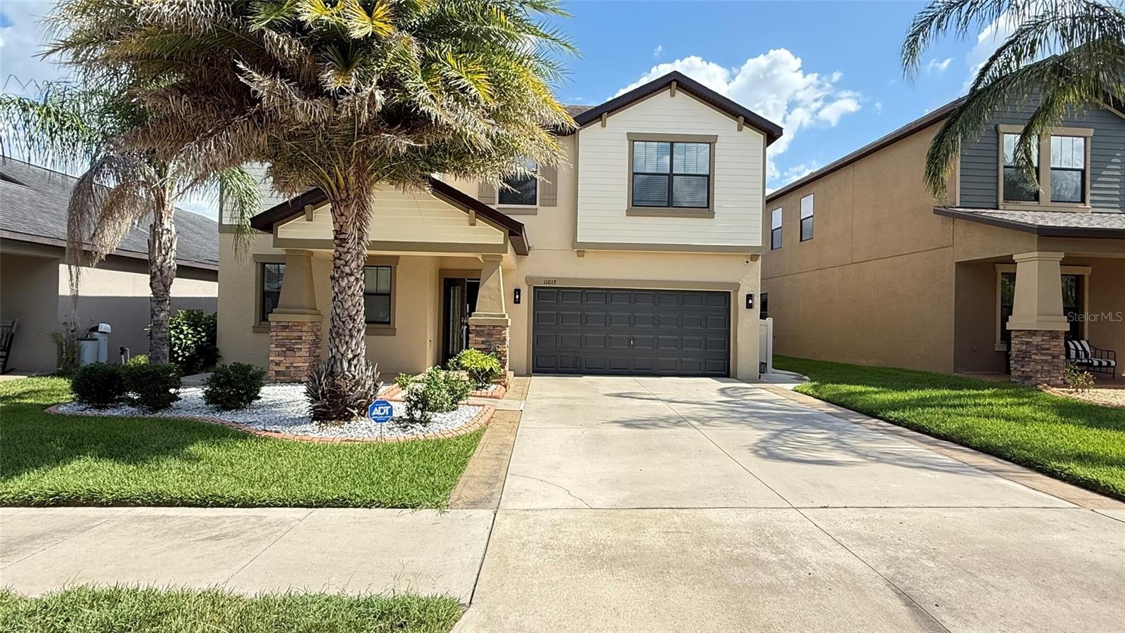 Welcome to your new POOL HOME in The Oaks at Shady Creek. This spacious 4 bed, 2.5 bath, 2 car garage also offers a versatile layout that includes a large upstairs loft and master bedroom downstairs. Your AMAZING KITCHEN Boasts 42” cabinets, granite counter tops, stainless steel appliances, ceramic tile, vinyl flooring, all lights/fans/blinds and appliances (including washer/dryer) are included. Other features include a TANKLESS WATER HEATER, SOLAR PANEL, HEATED POOL, and FENCE. THIS IS AN AMAZING HOME IN A BEAUTIFUL COMMUNITY PROPERTY UPDATES: waterproof -resistant vinyl planks, includes all bedrooms, closets, loft area and stairs. - Solar panels, Extended the driveway on both sides. Back yard was fenced. Pool and enclosure, garage door was insulated. - Six new ceiling fans installed throughout the house including the back patio. - Water softener and reverse osmosis system, new water heater was replaced less than six months ago by warranty. RENT INCLUDED POOL AND LAWN MAINTENACE, POOL TABLE.