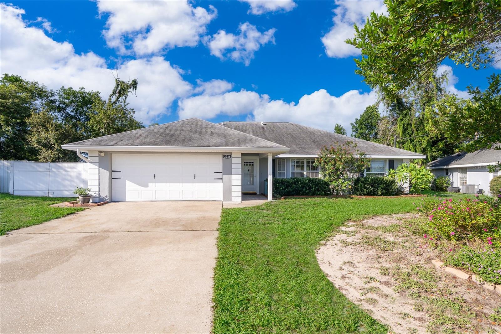 Come see this BEAUTIFUL 3 bedroom, 2 bath with an OFFICE, one story POOL home in Deltona! NO HOA! *FRESHLY PAINTED EXTERIOR 2025* *ROOF 2020* A/C 2020* TANKLESS ELECTRIC WH 2022* (Solar panels will be PAID OFF at closing) Primary bath UPDATED 2019* Second bath UPDATED 2023* *Office/study added 2020* Gorgeous Kitchen RENOVATED 2020* WATER SOFTENER 2025* INSULATION 2021* NEW 5" BASEBOARDS 2021* Kitchen appliances 2017* POOL RESCREENED 2022* SALTWATER POOL with NEW Salt Chlorinator cell* PATIO FRESHLY PAINTED with anti-skid paint* NEW SOFFIT 2017* This home also features a generator hookup, amazing FRUIT TREES & GARDEN. Walk-in closet in the primary bedroom! This incredible home has everything you need! Great proximity to beaches, shopping, dining, Orlando attractions & more! Schedule your showing TODAY!