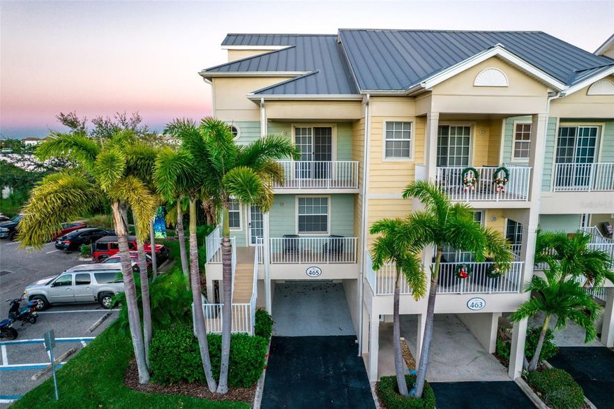 **BRING YOUR BOAT -  PERSONAL DOCK APPROVED**Welcome to 465 Bahia Beach Blvd, a rare end-unit townhome located in the gated, waterfront community of Little Harbor in Ruskin, Florida. This exceptional property is pre-approved for a private dock and offers direct saltwater canal access—a feature available to only a handful of homes within the entire community.

As an end unit, this townhome features extra windows and abundant natural light, enhancing the open, airy feel throughout. The thoughtfully designed floor plan includes three spacious bedrooms and three full bathrooms, providing ideal flexibility for full-time living, guests, or a home office setup.

The main living areas flow seamlessly, making the home perfect for entertaining or relaxed coastal living. The kitchen overlooks the living and dining spaces, while each bedroom is paired with a full bath for added convenience and privacy. The primary suite offers a peaceful retreat with an en-suite bath and generous closet space.

Step outside and envision boating from your own backyard with quick access to Tampa Bay and open water. Residents of Little Harbor enjoy resort-style amenities including a clubhouse, pool, fitness center, tennis and pickleball courts, walking trails, waterfront parks, and a vibrant community lifestyle.

Dock-approved homes with saltwater canal access are extremely limited—this is a unique opportunity to own one of Little Harbor's most desirable townhomes.
