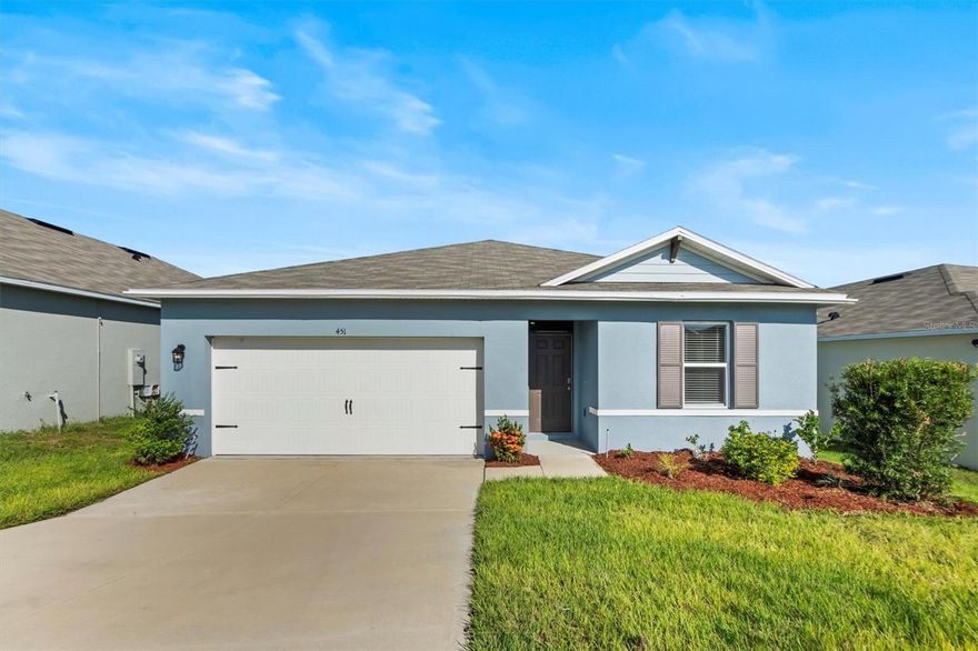 Welcome to your next cozy retreat!2 This charming 3 bedroom, 2 bathroom home boasts all the comforts and conveniences you need for a perfect living experience in the newer community of Grace Ranch.  Enjoy the airy and open living space, perfect for relaxing or entertaining guests.  Fully equipped with stainless steel appliances and ample counter space.  This home has convenient access to shopping and dining.  Everything you need just minutes away.  Don't miss out in making this your home sweet home in Haines City! This home has the option to include a new washer/dryer at the monthly rent rate of $1800.00.  Ask about the details.