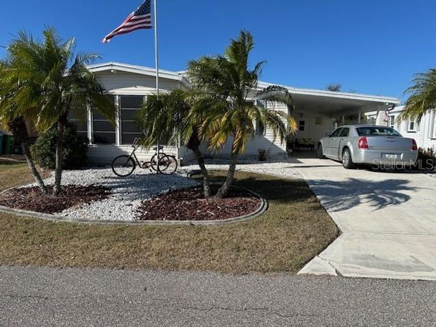 Located in the 55+ gated community of Lakewood Village at 5601 Duncan Rd. #31, Punta Gorda, FL 33982, this charming 1995 home offers two bedrooms and two bathrooms. The primary bedroom fits a king-size suite and features a bathroom with dual sinks and a walk-in shower. The guest bedroom accommodates a queen-size set, with a guest bath that includes a tub/shower combo. The kitchen has a built-in desk with seating and storage, plus a microwave, range, refrigerator, and dishwasher. The open dining area is great for entertaining, and the home comes partially furnished with a washer and dryer. The enclosed lanai offers beautiful views of Florida’s sunsets. Enjoy a quiet, friendly neighborhood with top-notch amenities, including a new fitness center and regular social gatherings at the clubhouse. Don’t wait—call today!
